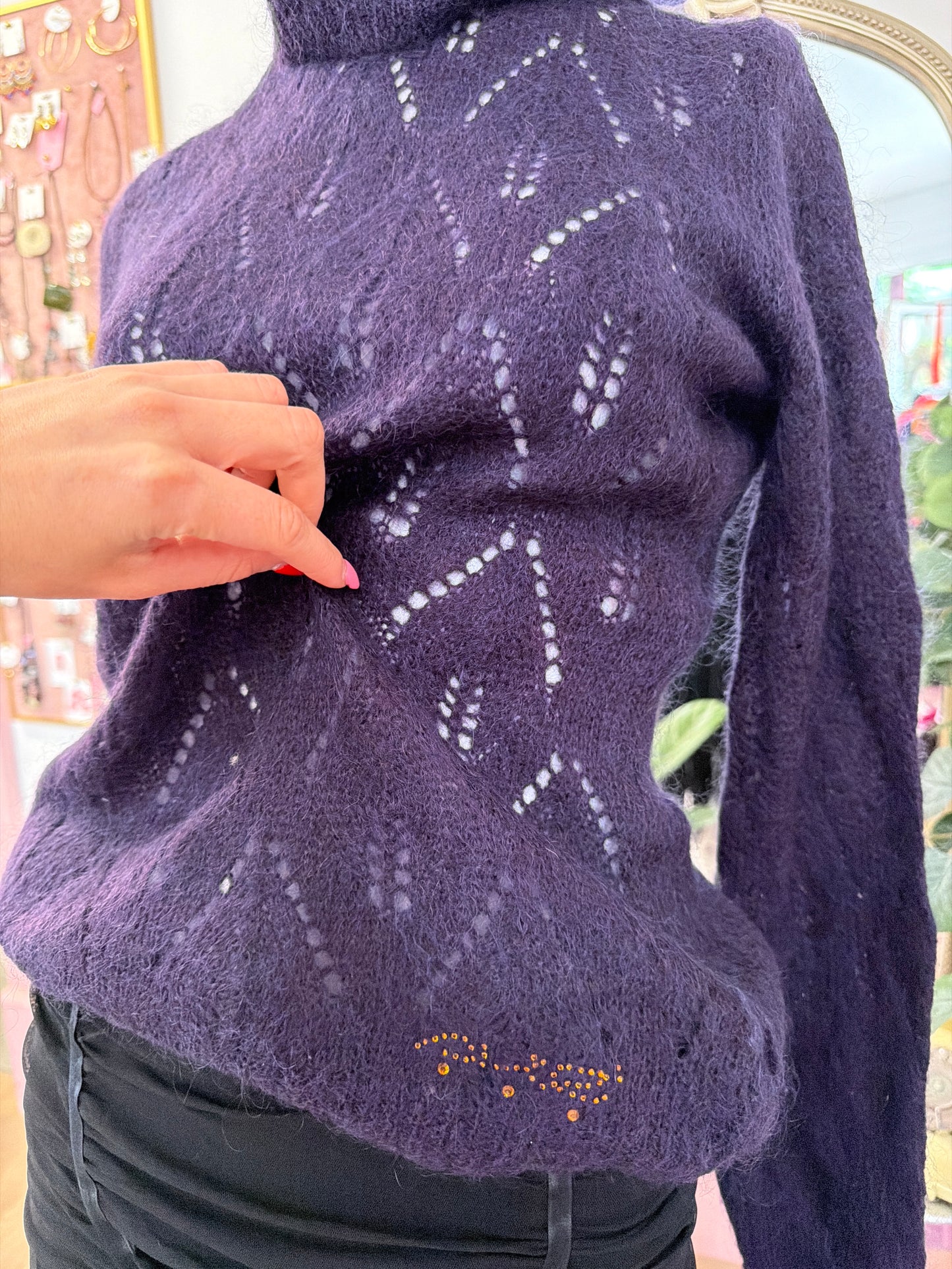 403 Purple knit jumper