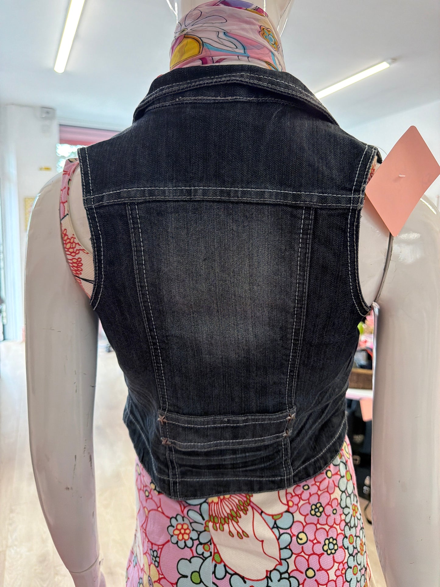 640 denim waistcoat Size XS