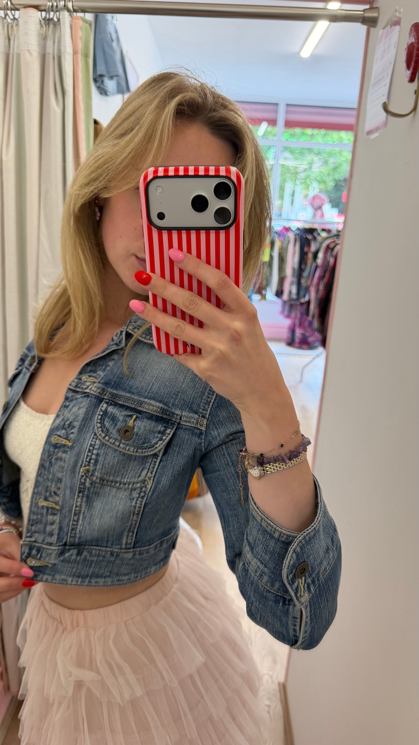 339 guess jeans cropped denim jacket