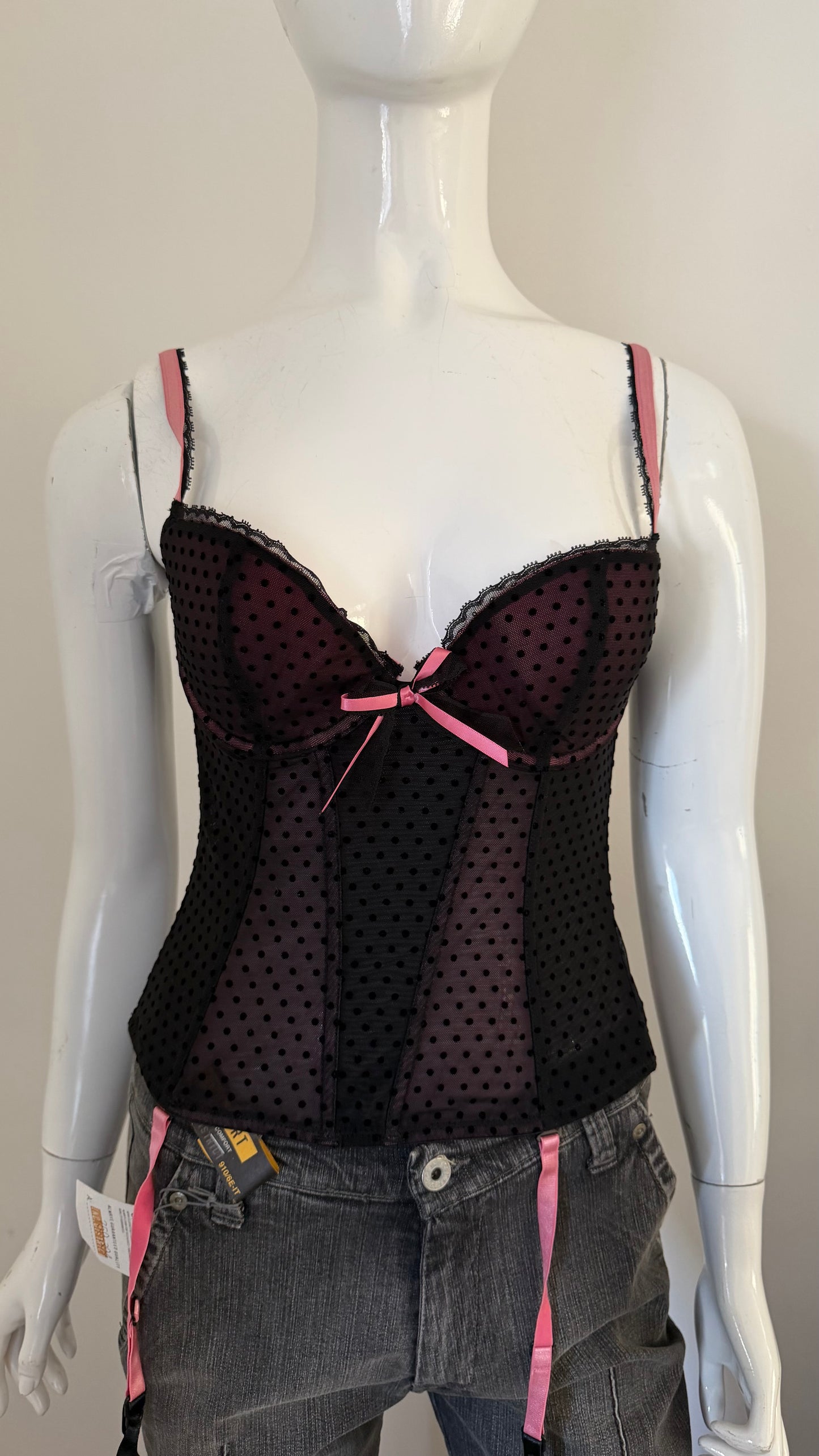 35 Black & Pink corset