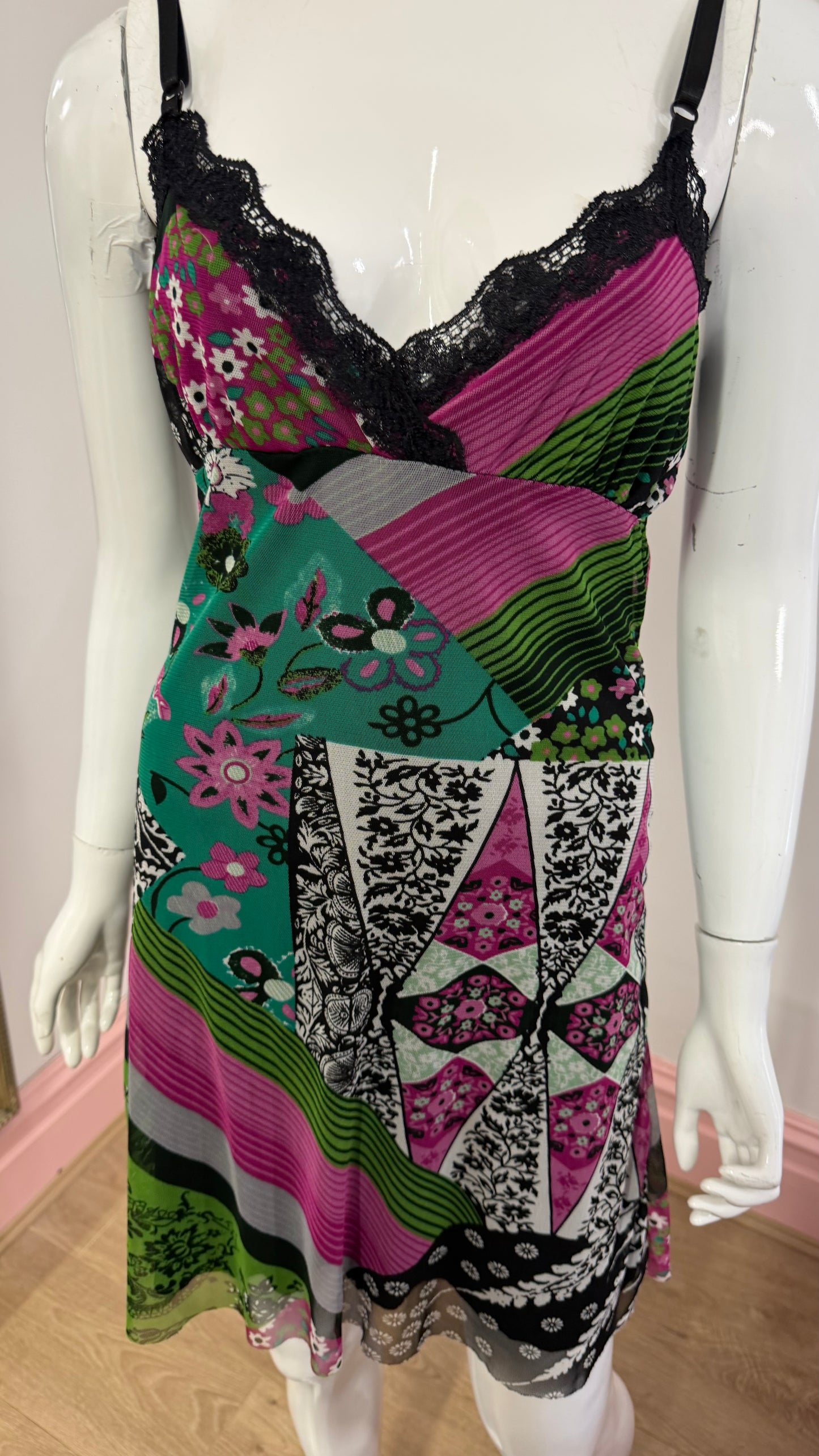 215 multi sheer dress