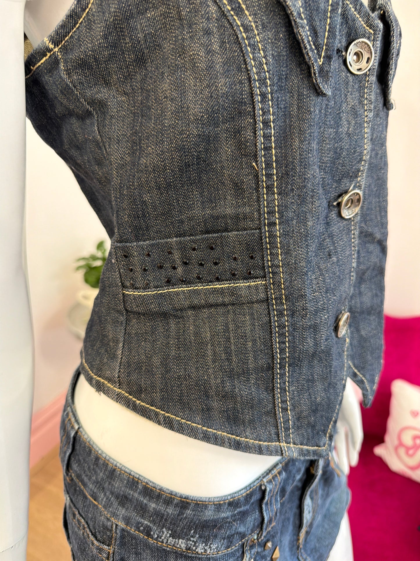 548 Denim waistcoat