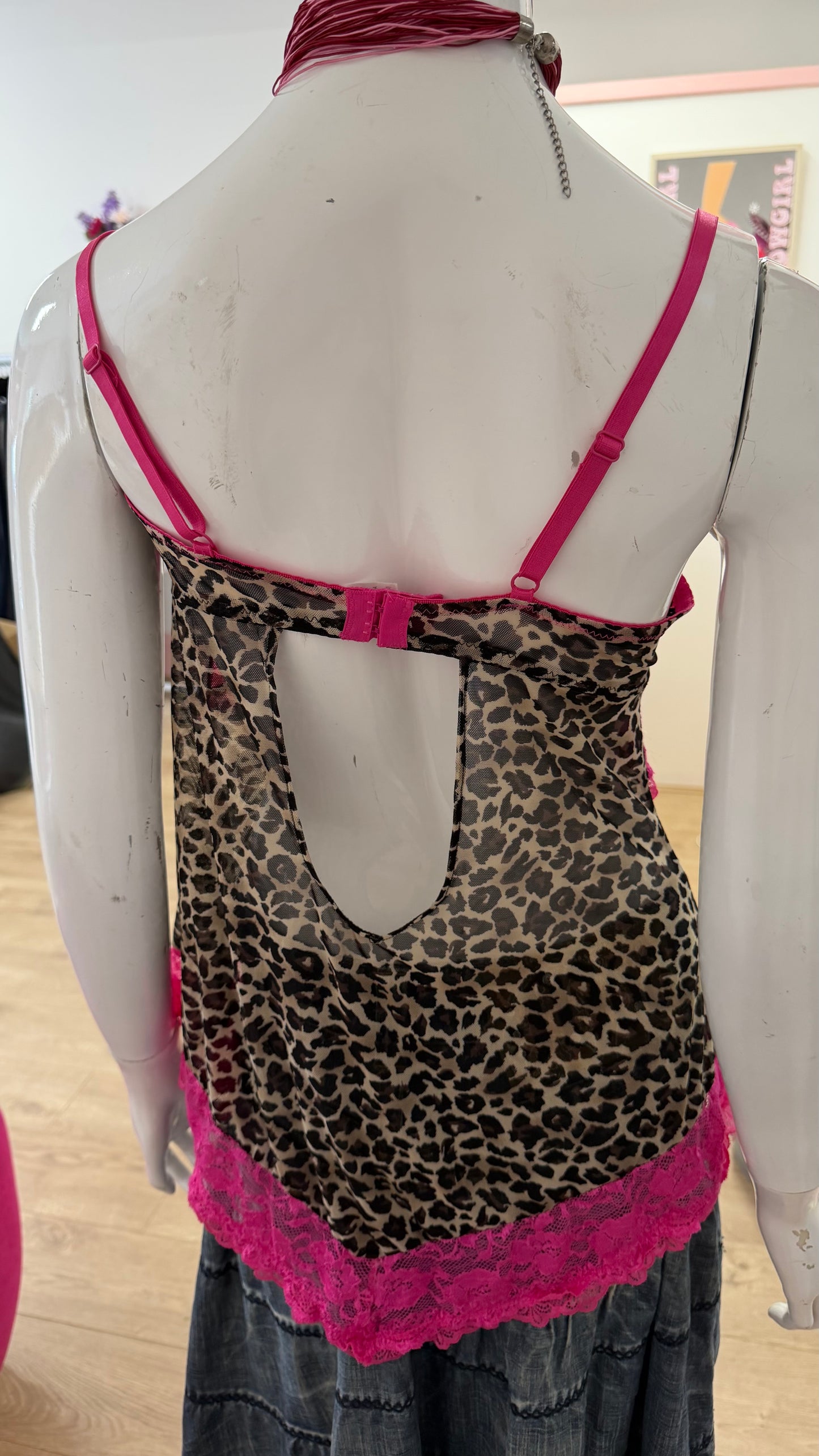 59 pink & leopard cami