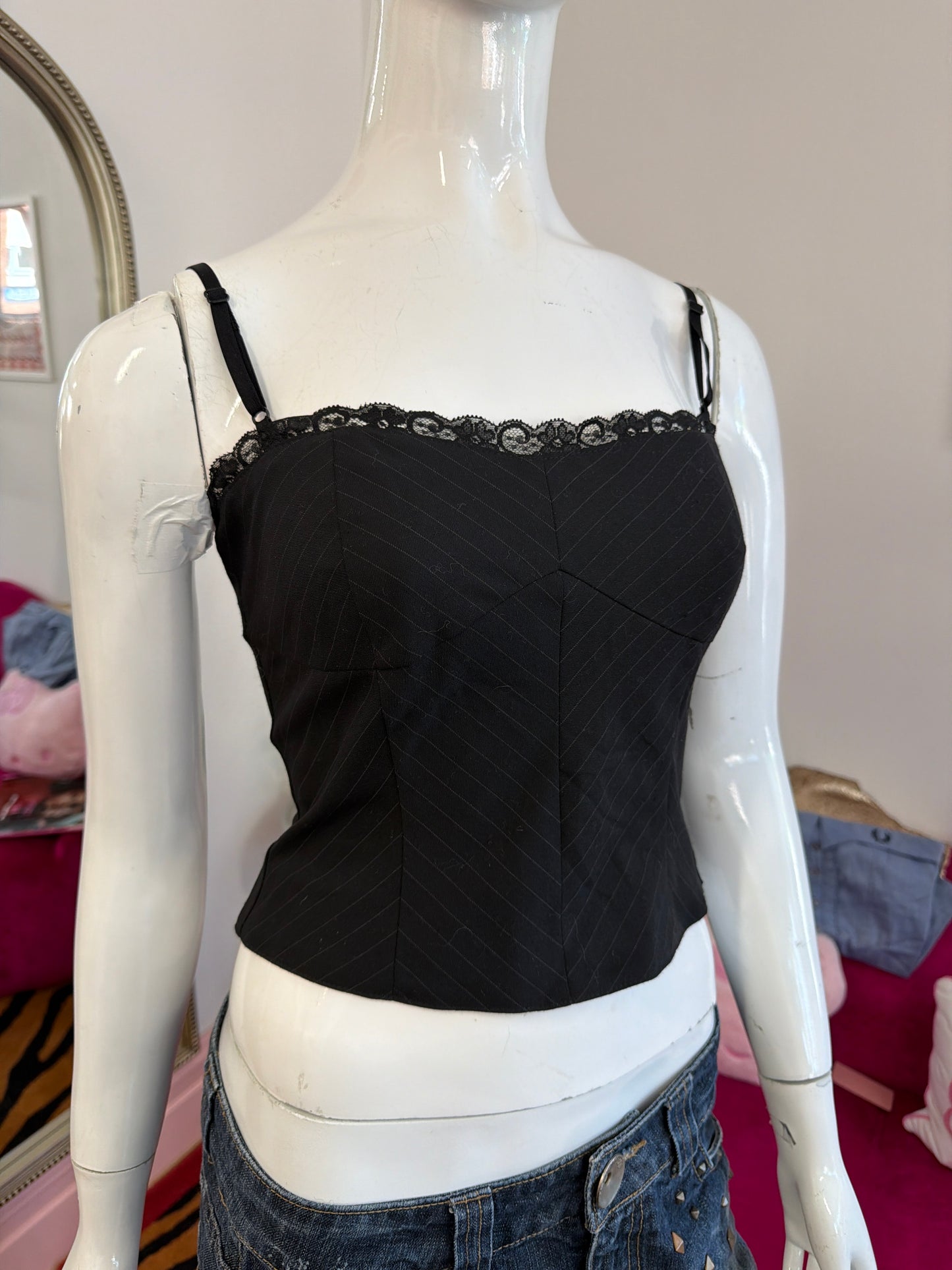 565 Pinstripe cami top