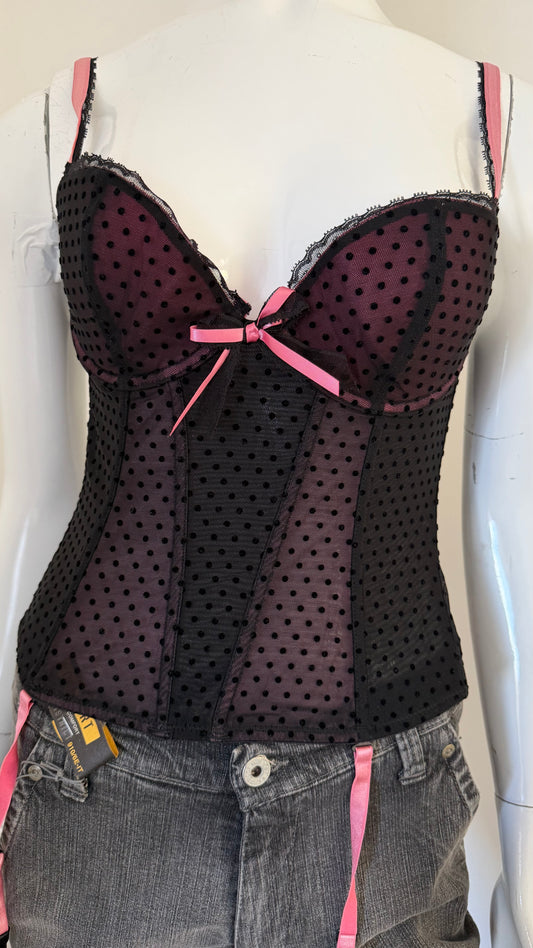 35 Black & Pink corset