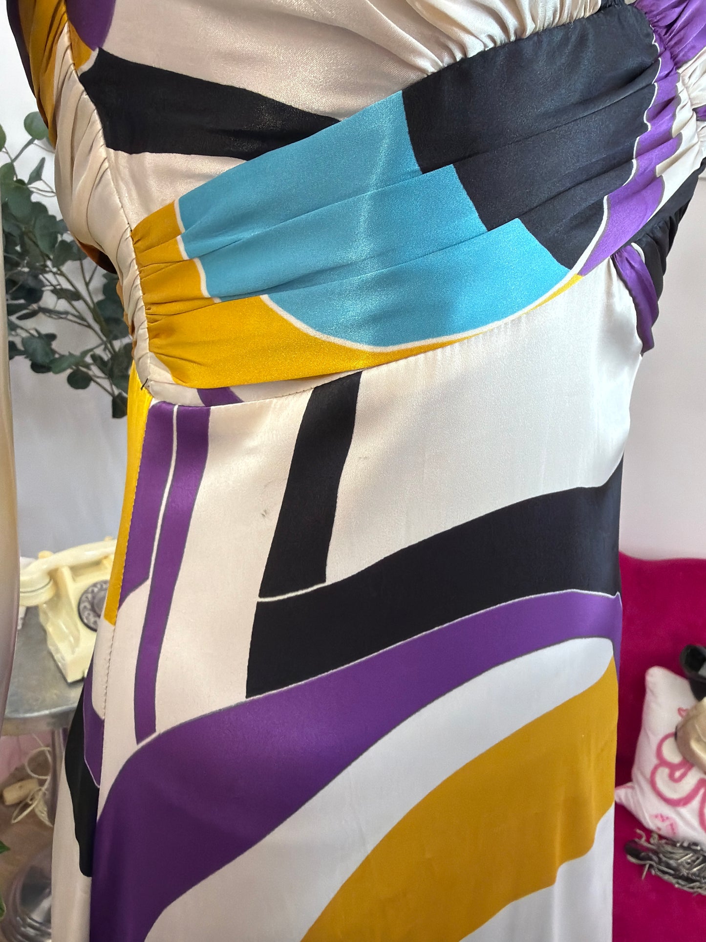 452 Satin summer dress