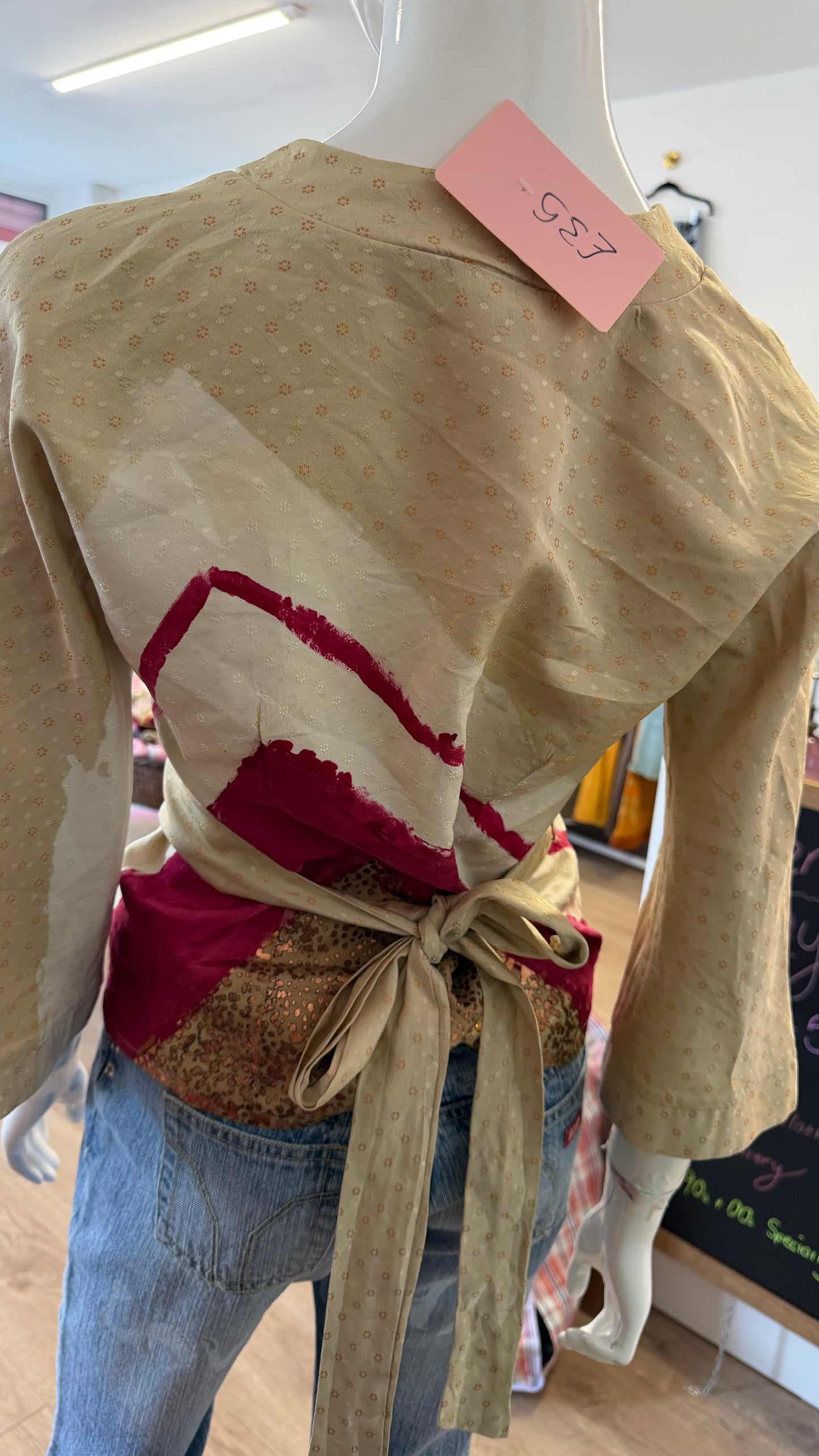348 Silk kimono style top