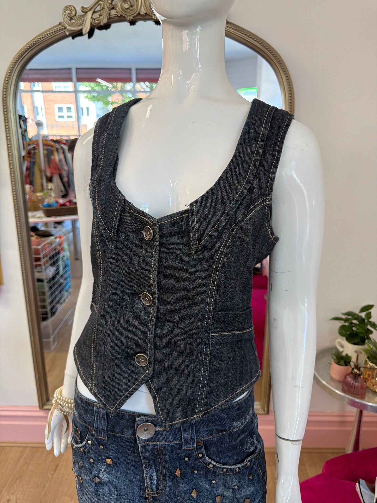 548 Denim waistcoat