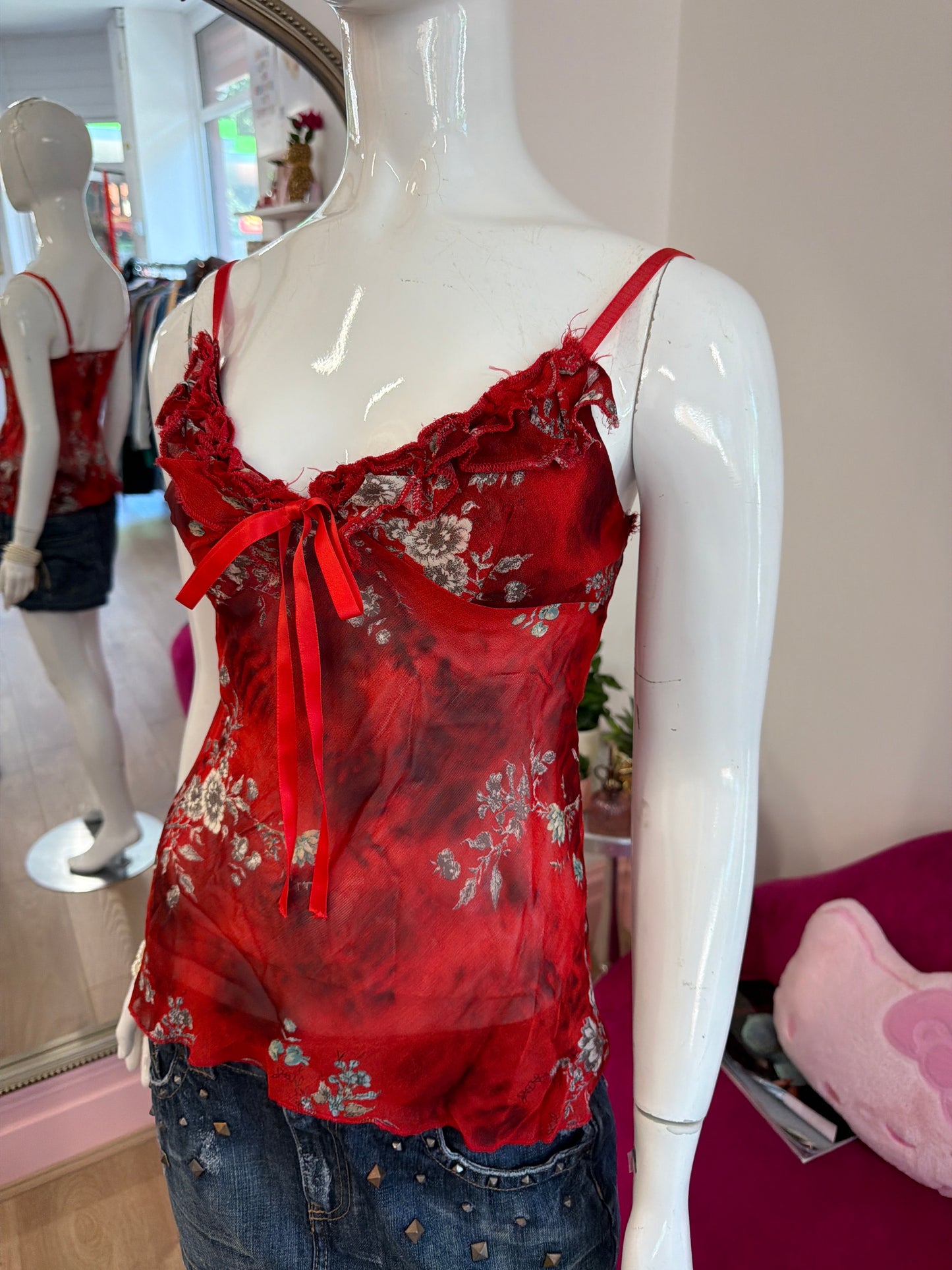 551 Red cami top