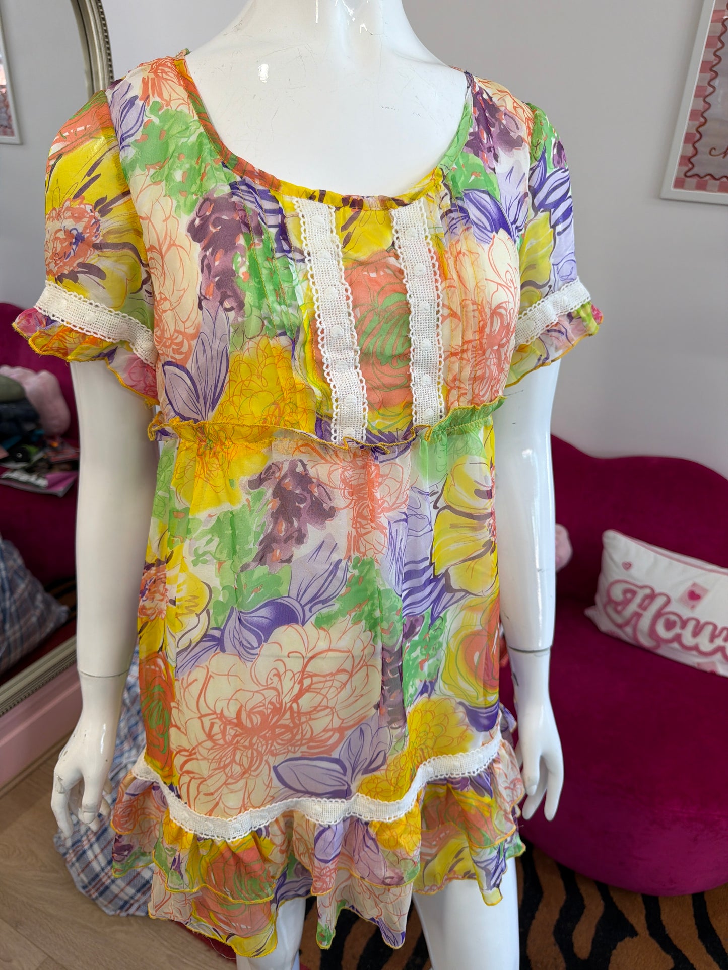 632 Pastel dress Size medium