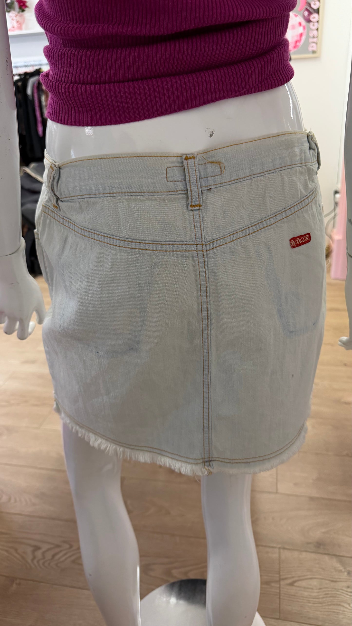 176 Kocca light blue denim skirt