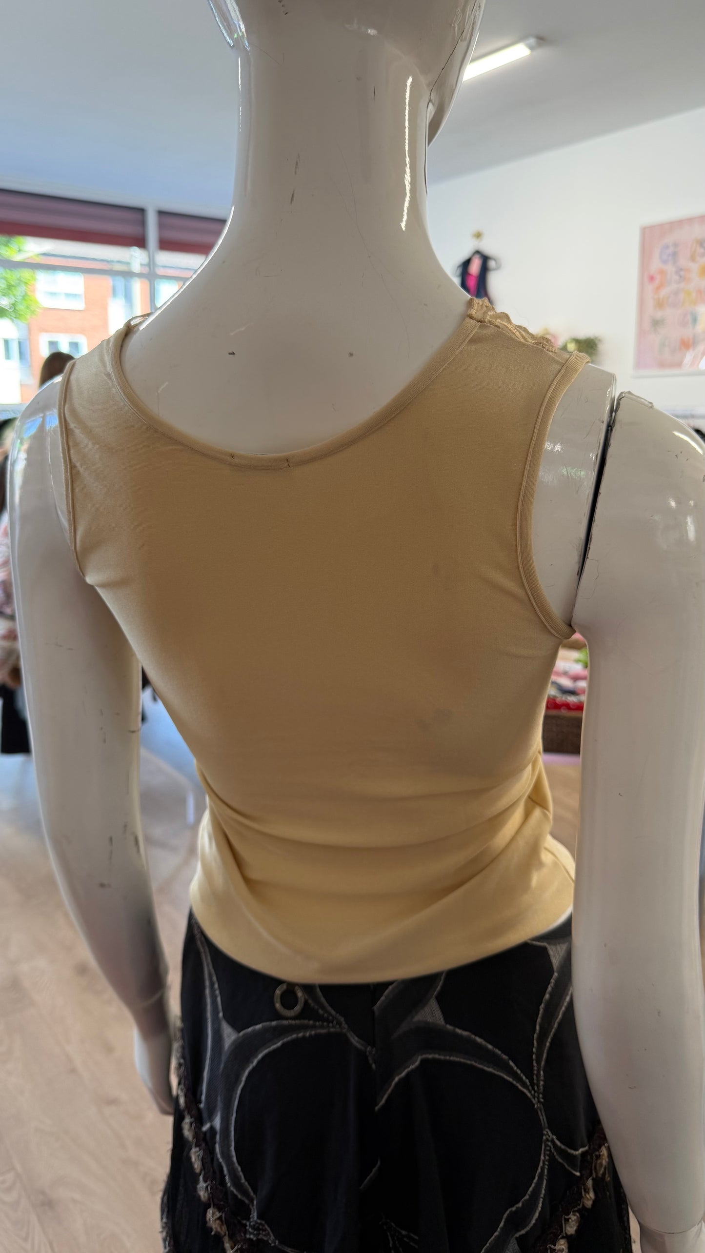 431 beige lace top