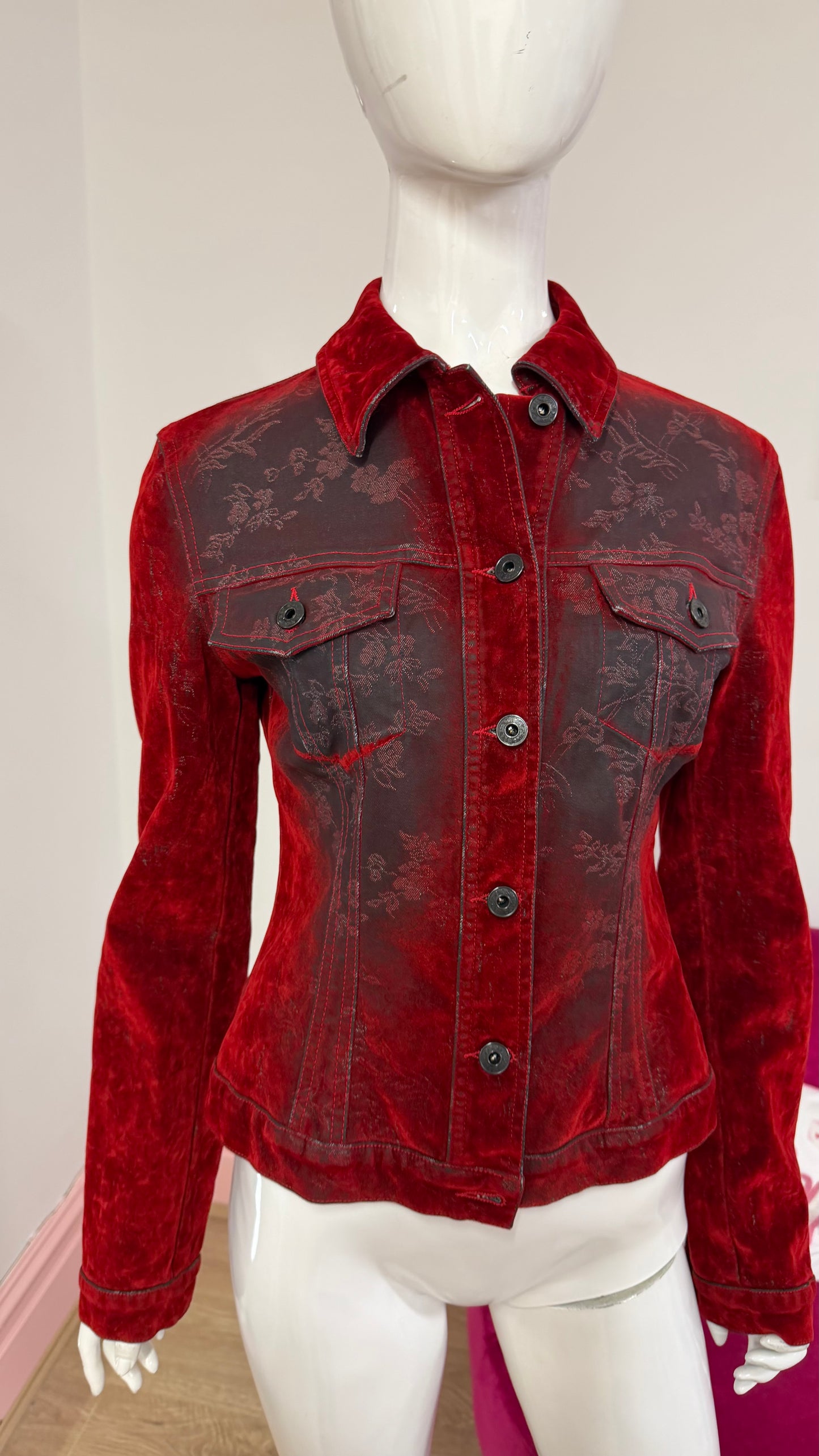 281 Red velvet jacket