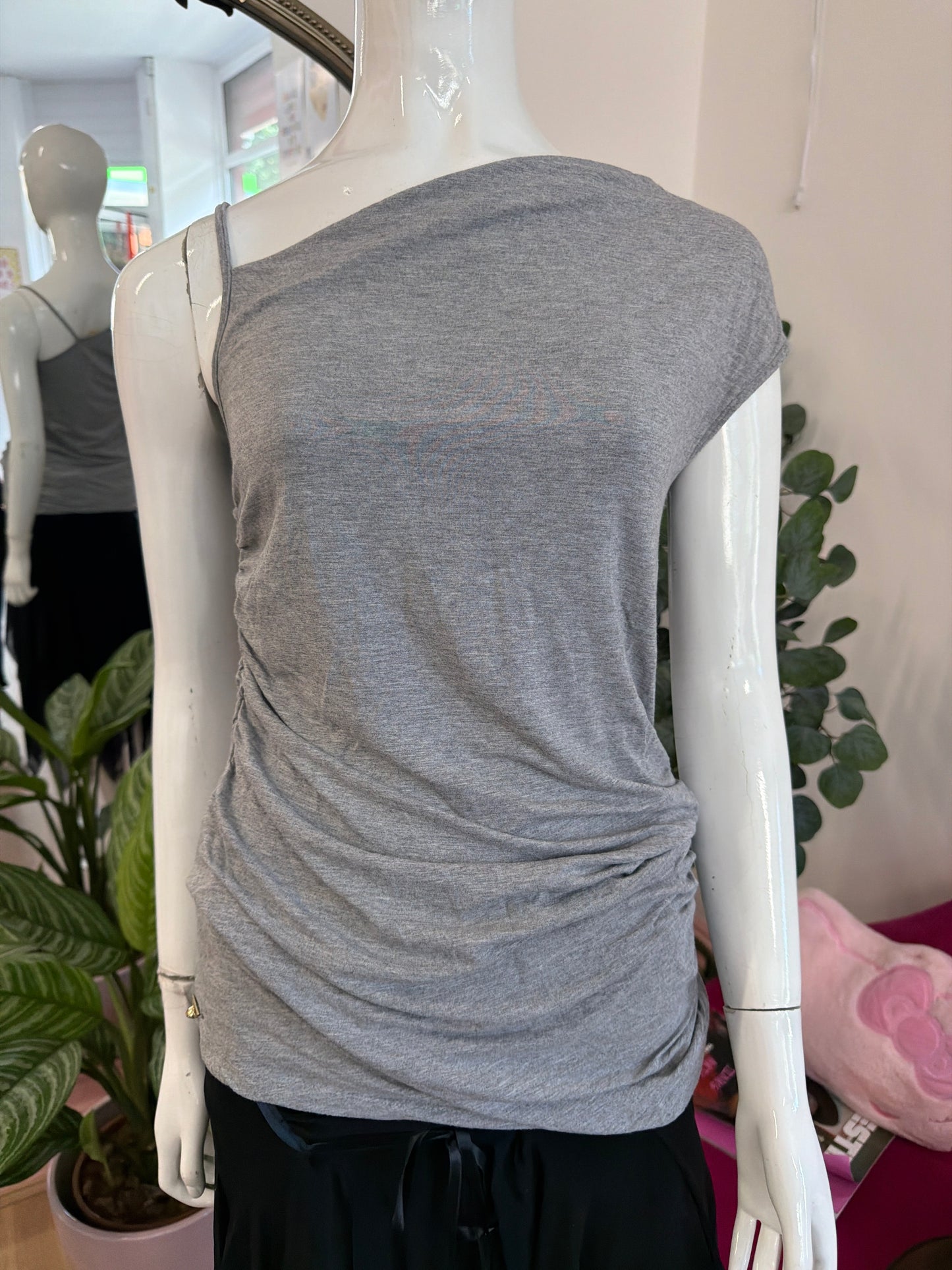 399 Miss sixty grey top