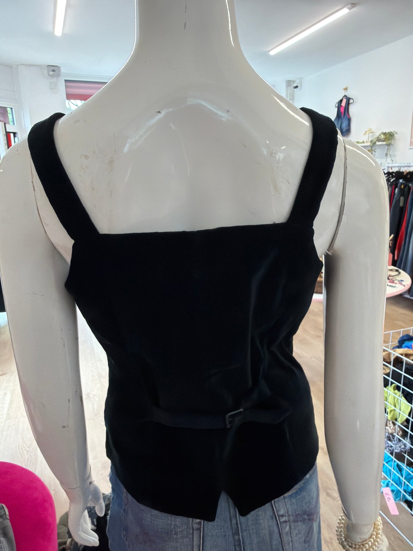 531 Black velvet waistcoat