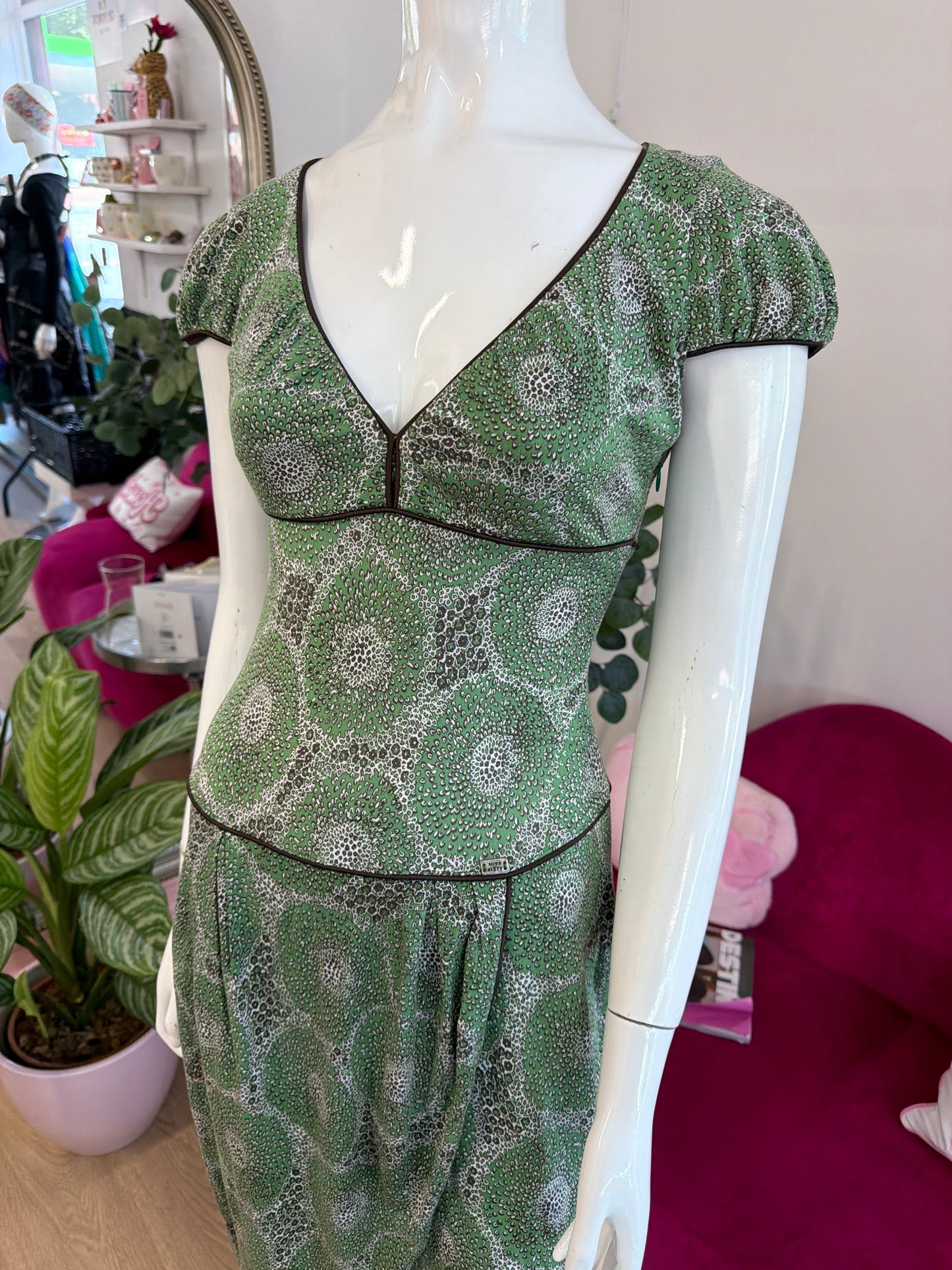 387 Miss Sixty green dress