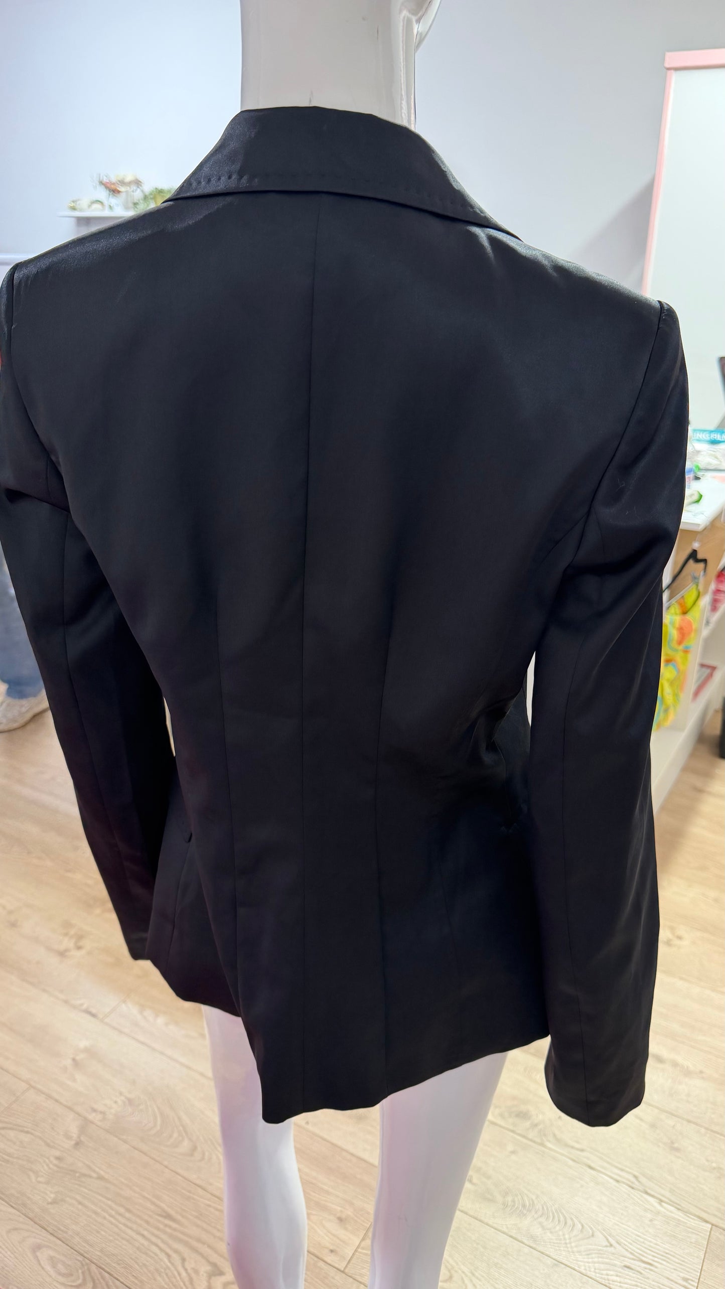 301 Motivi black satin suit jacket