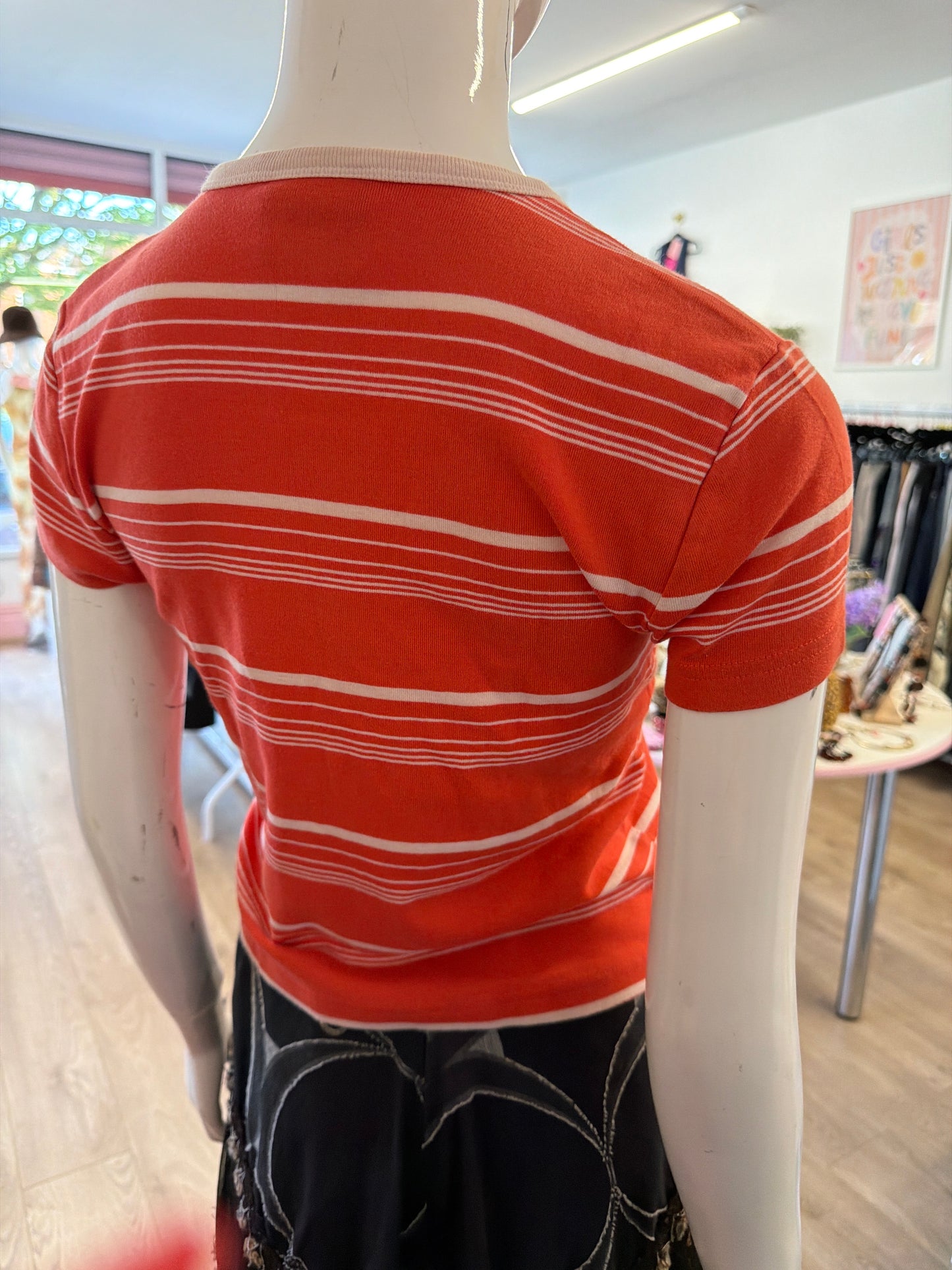 432 Polo Ralph Lauren striped orange top