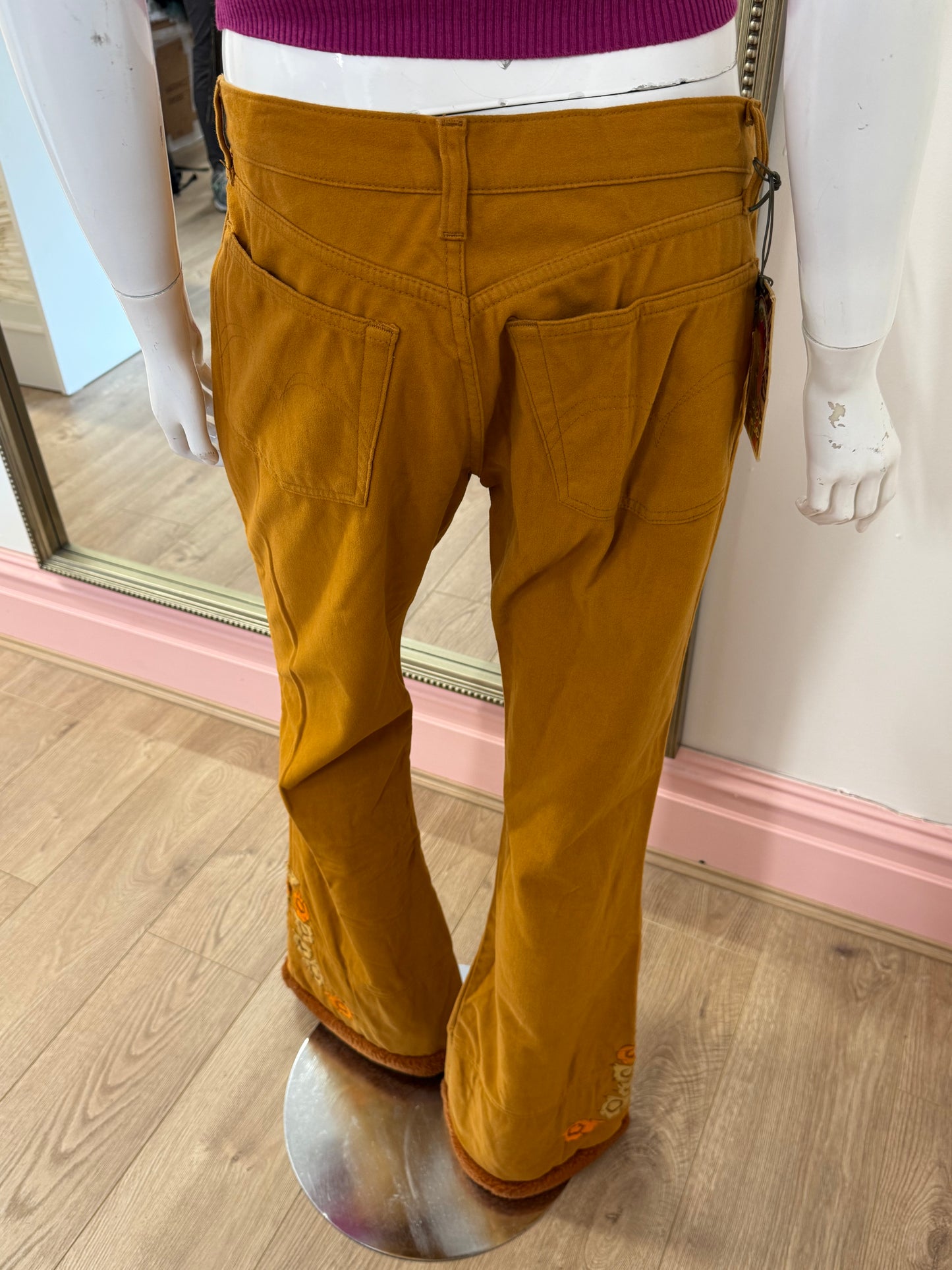 1043 Orange hippie trousers