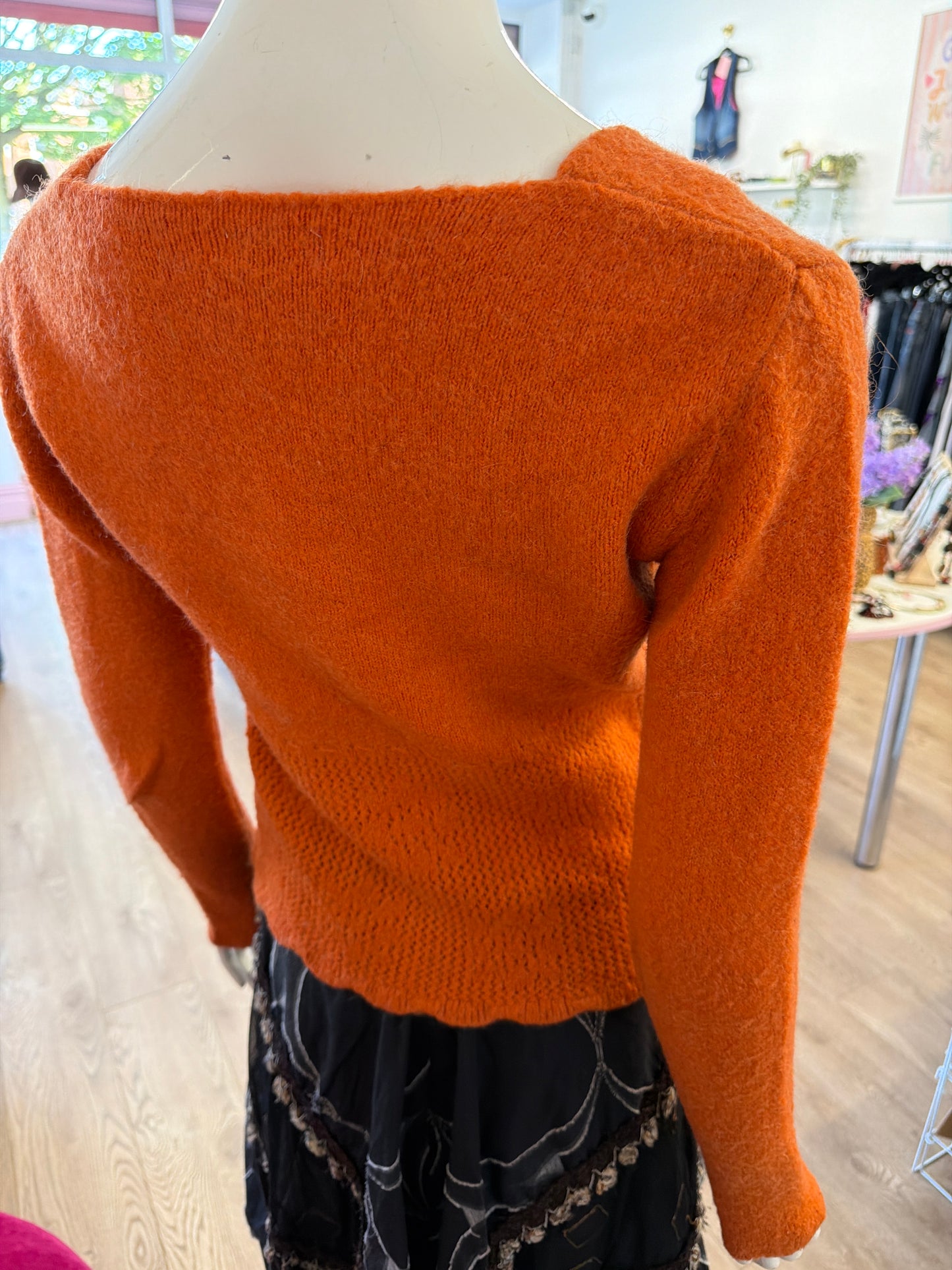 436 Orange knit jumper