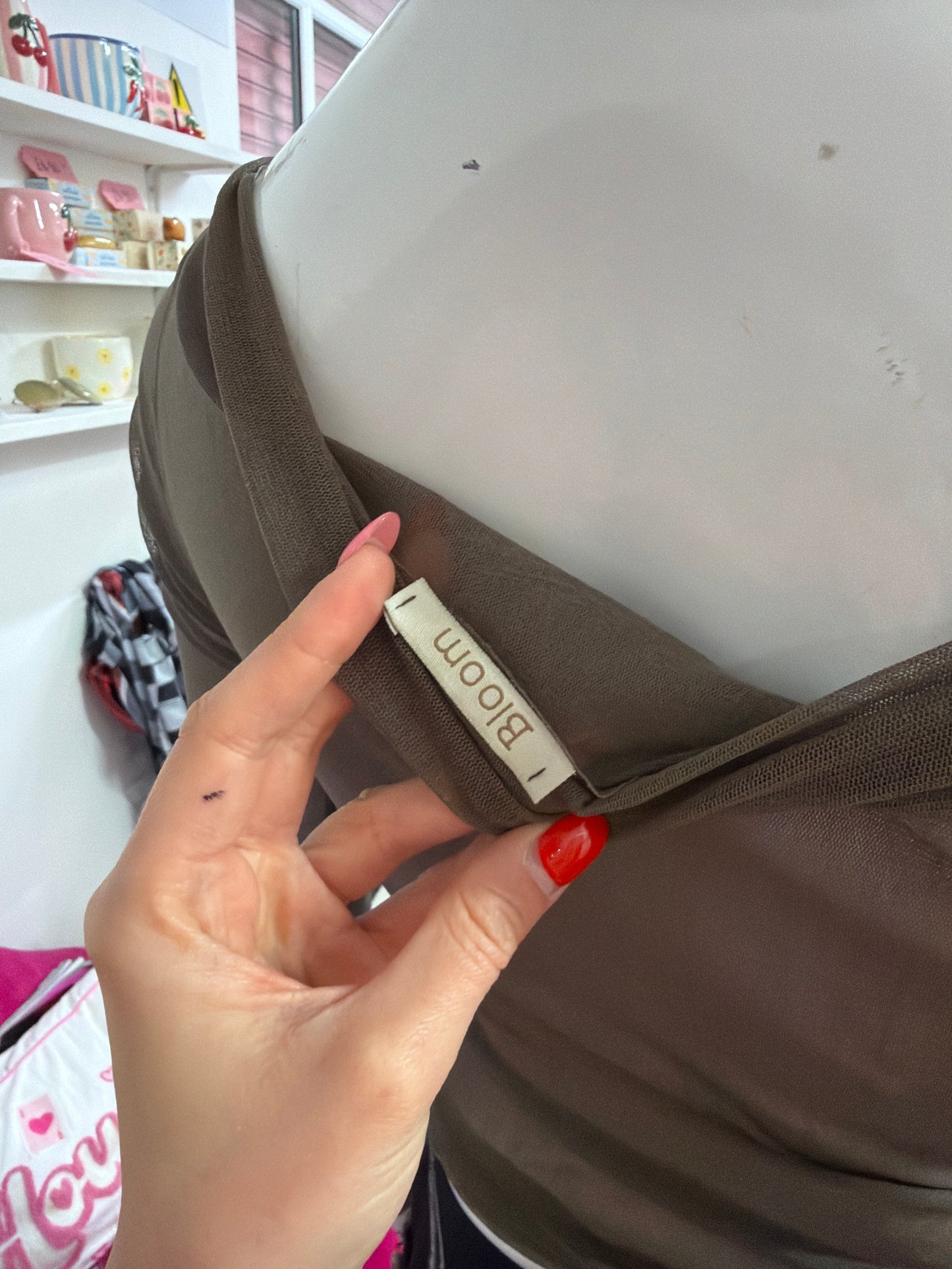 428 long sleeve mesh top