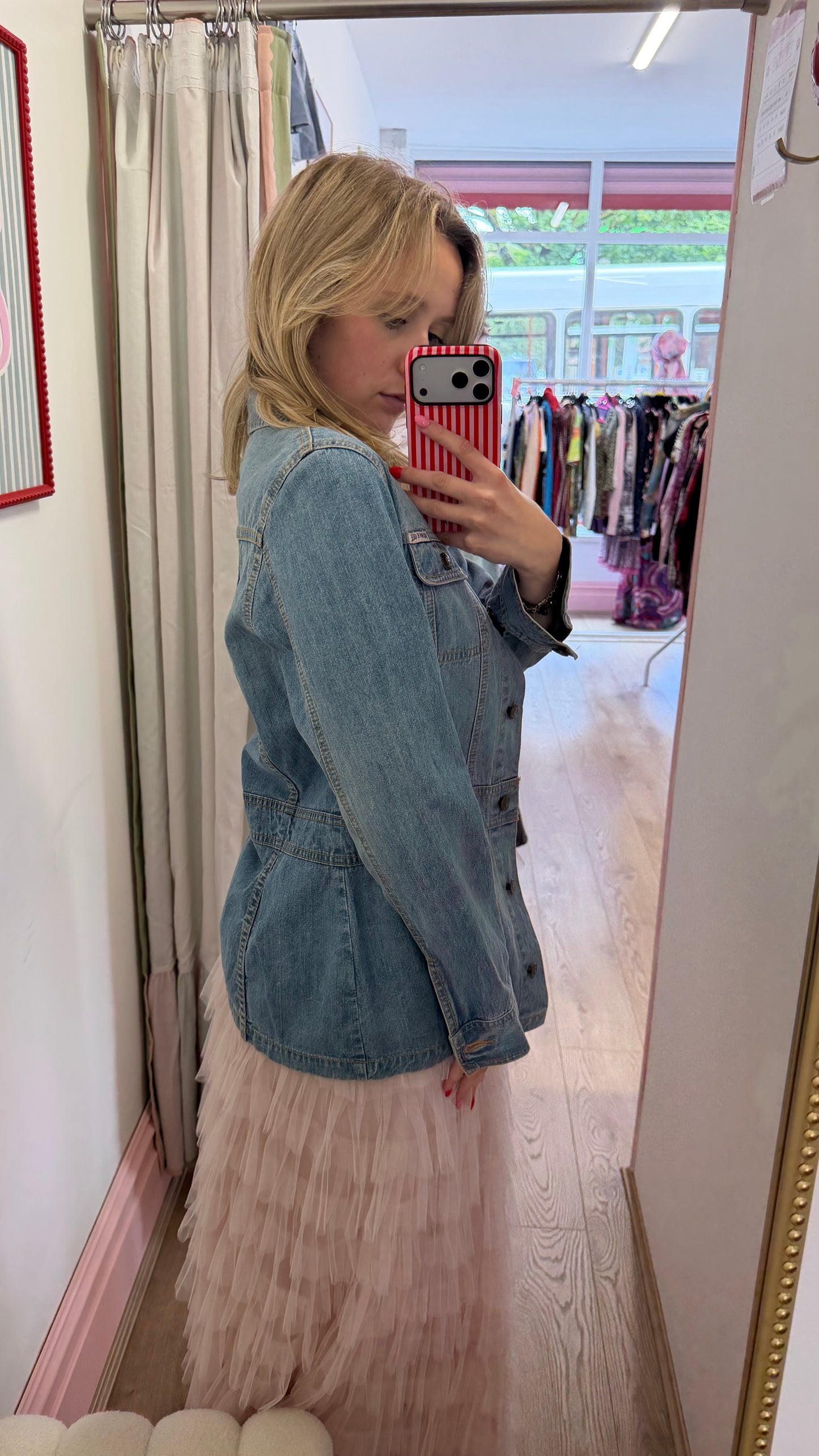 341 like blue denim jacket