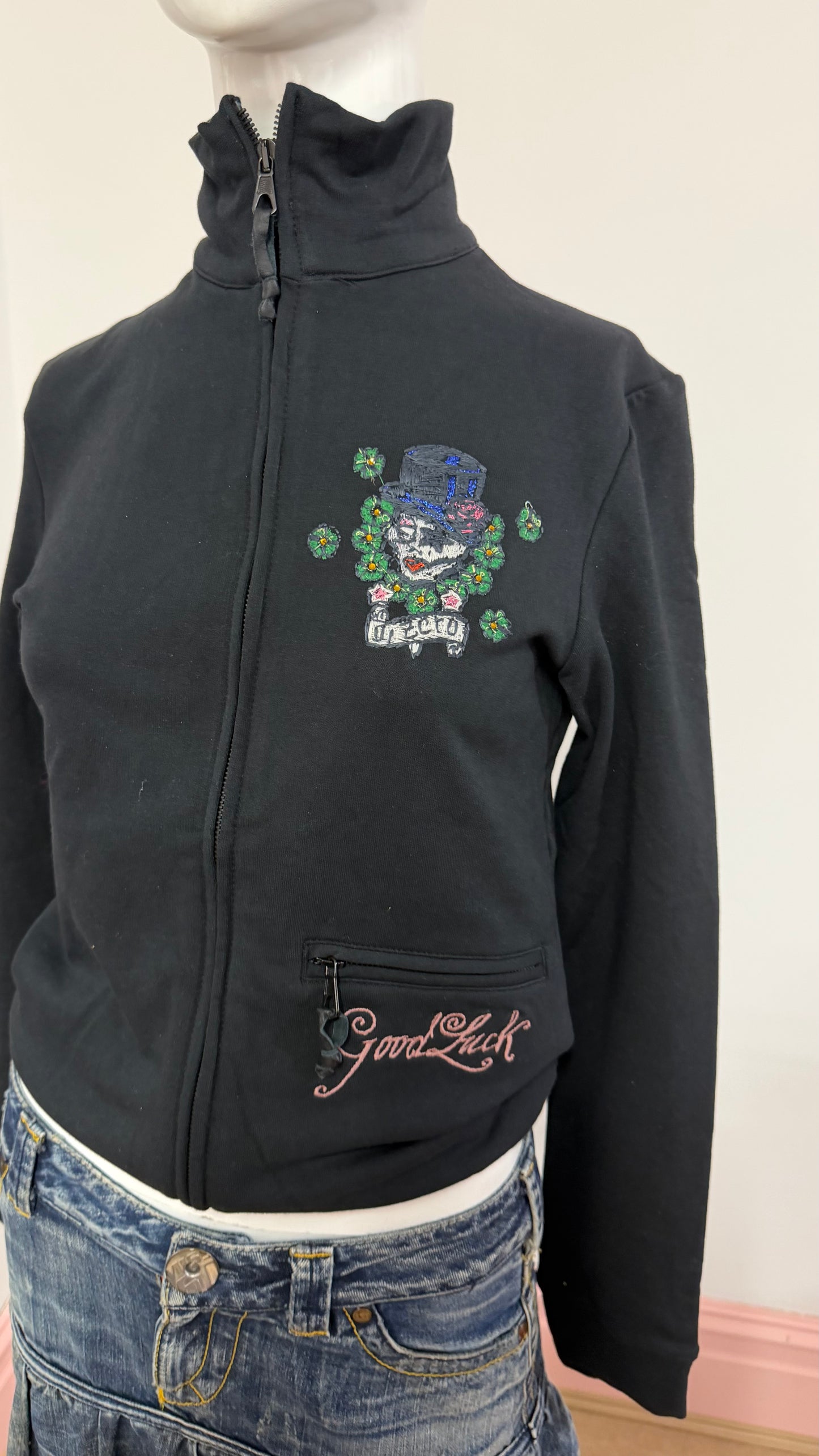144 black hoodie