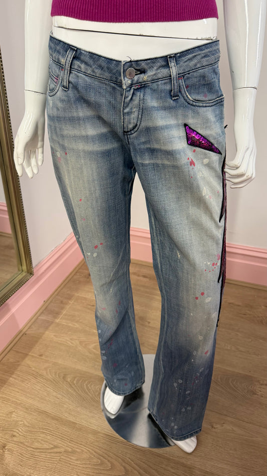 162 Miss Sixty lightening bolt jeans