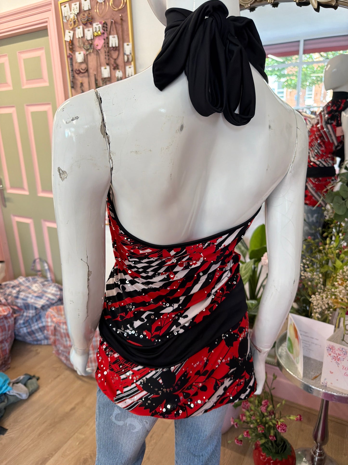 356 Red & White dress/top