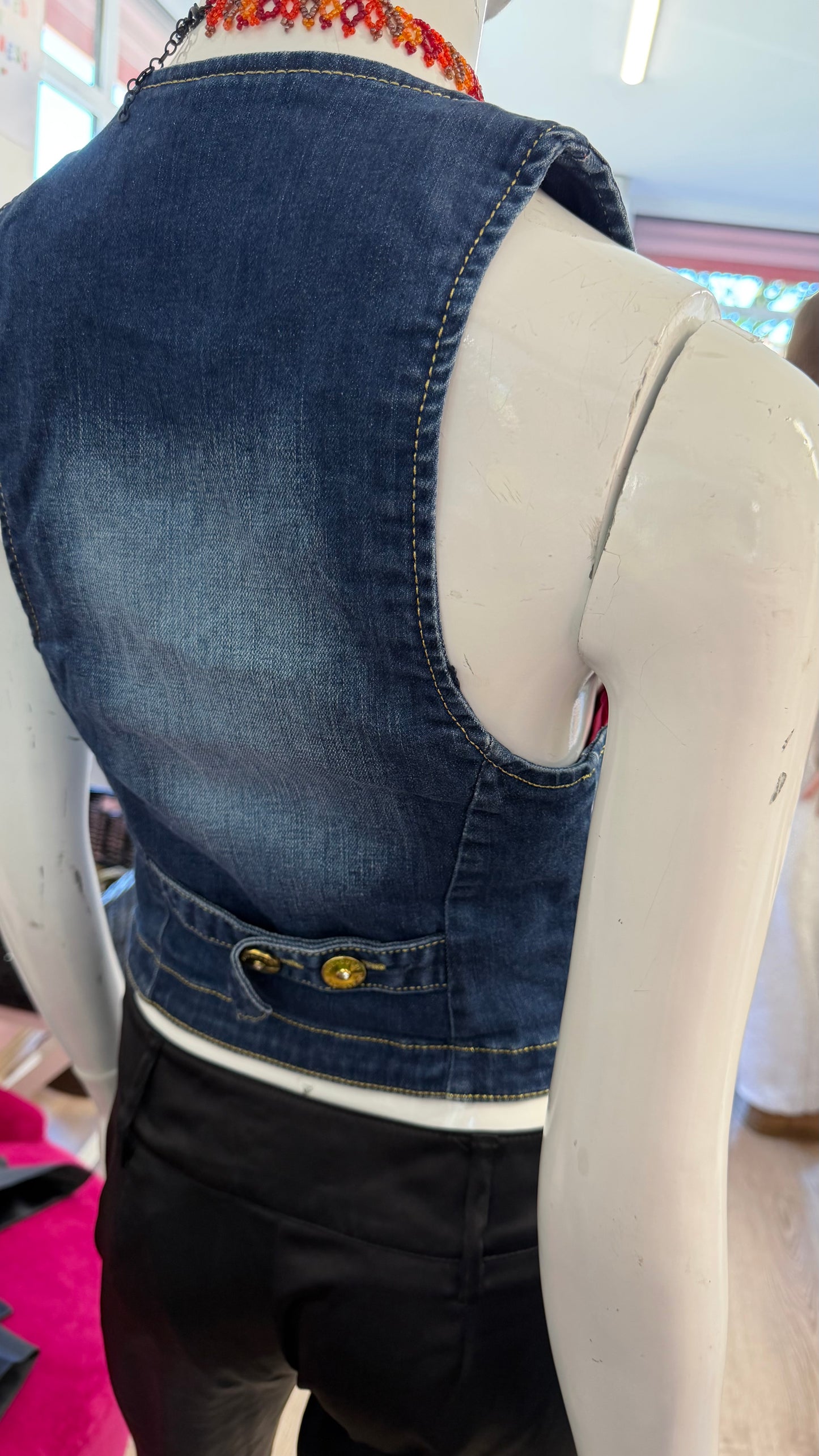 378 Denim waistcoat