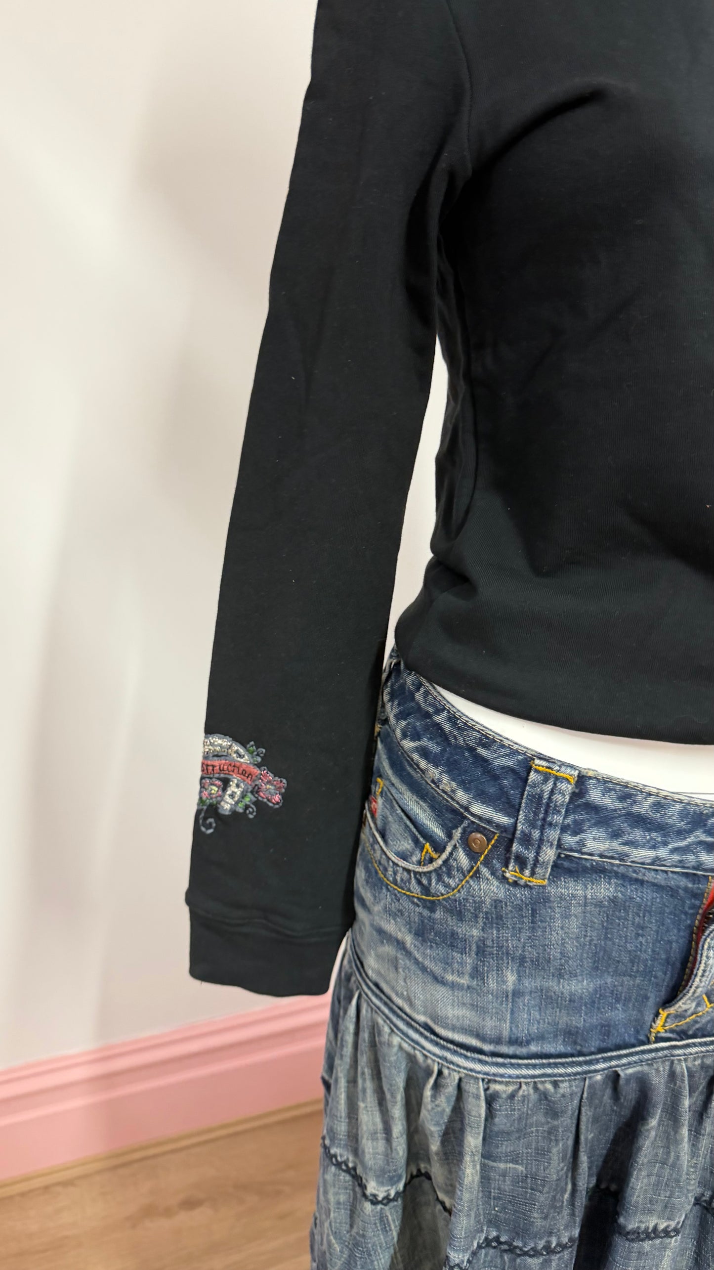 144 black hoodie