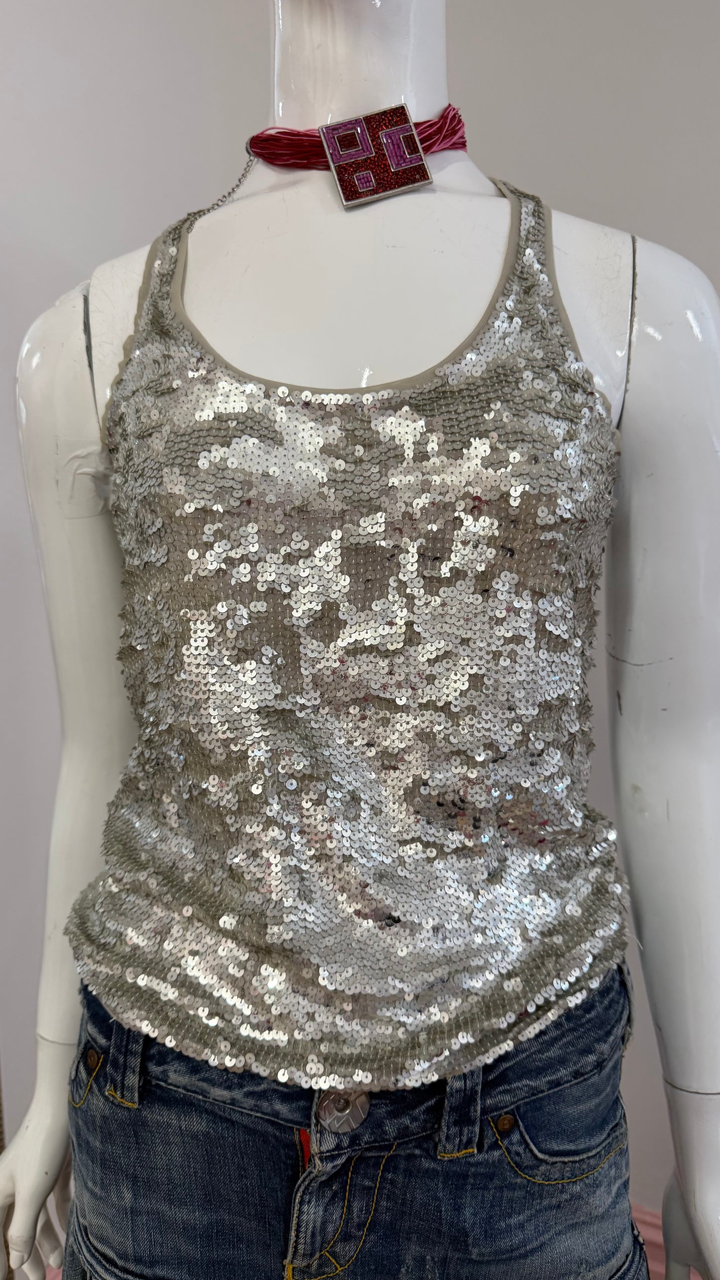 71 Sequin pinko top
