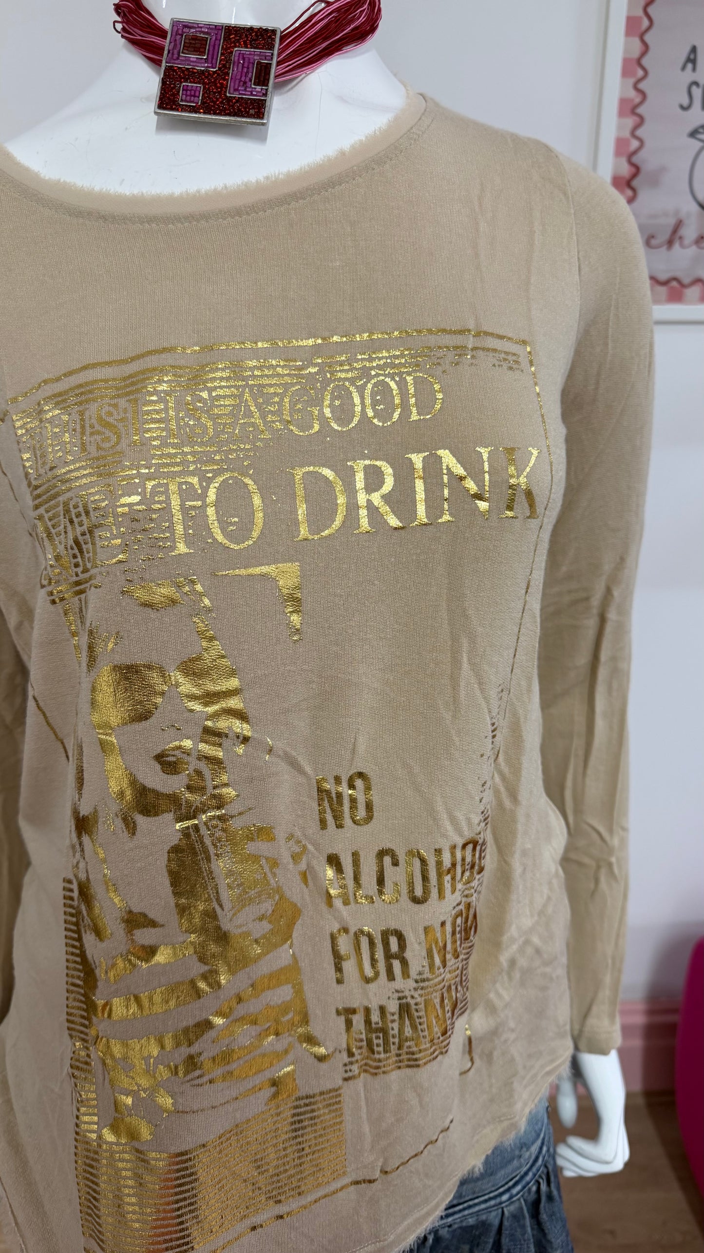 100 beige top