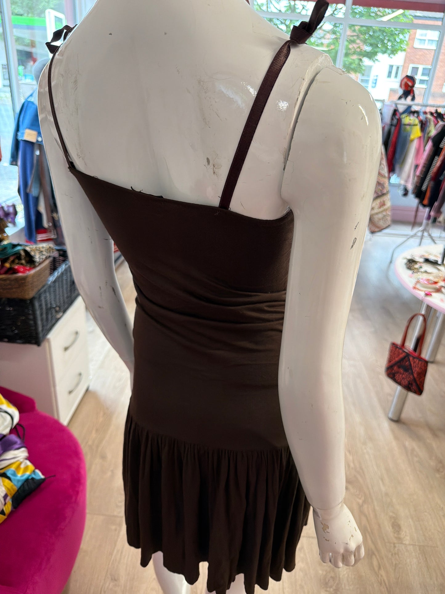491 mezzo brown dress