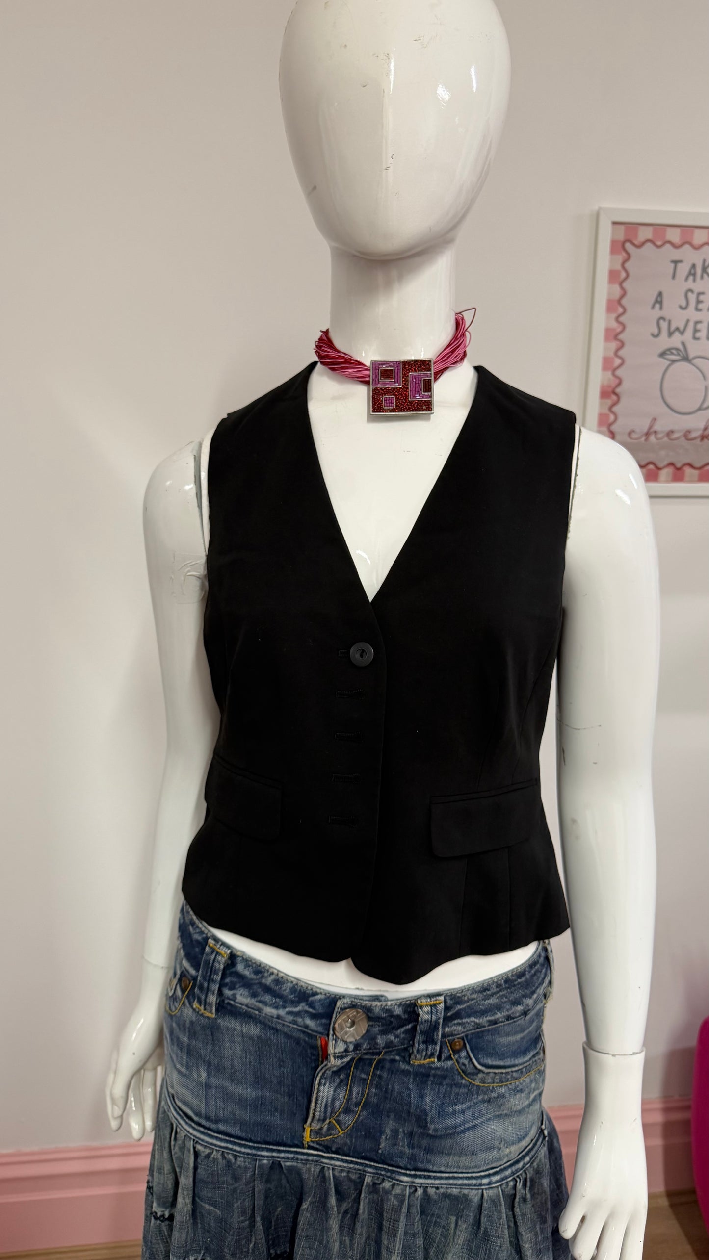132 black waistcoat