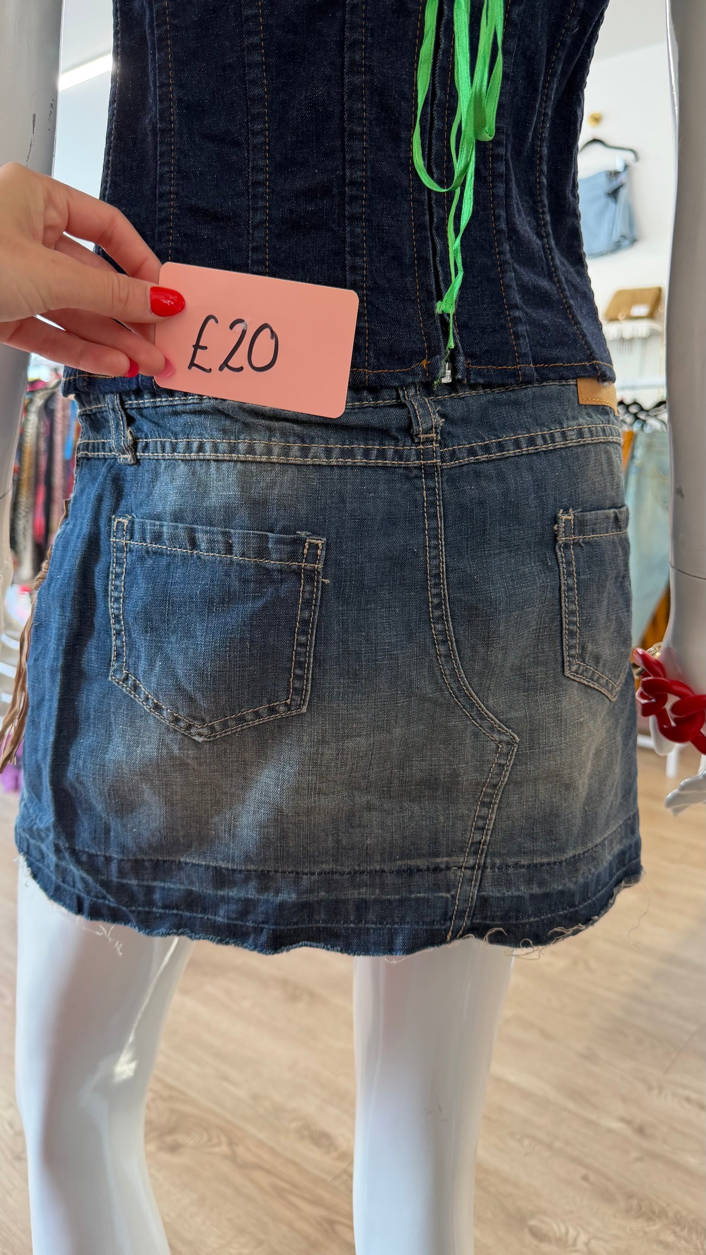 318 Please denim skirt
