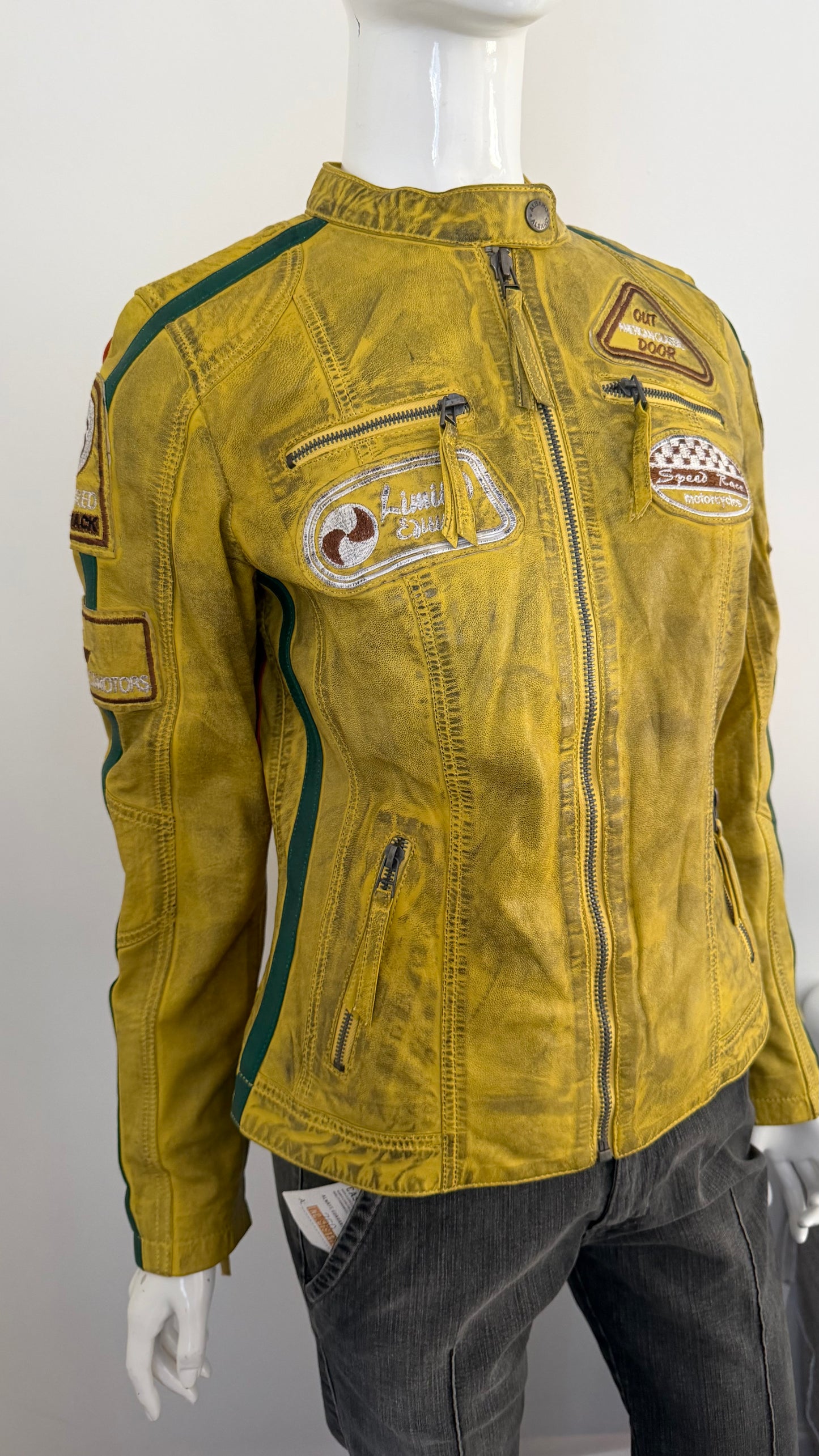 39 Yellow leather jacket