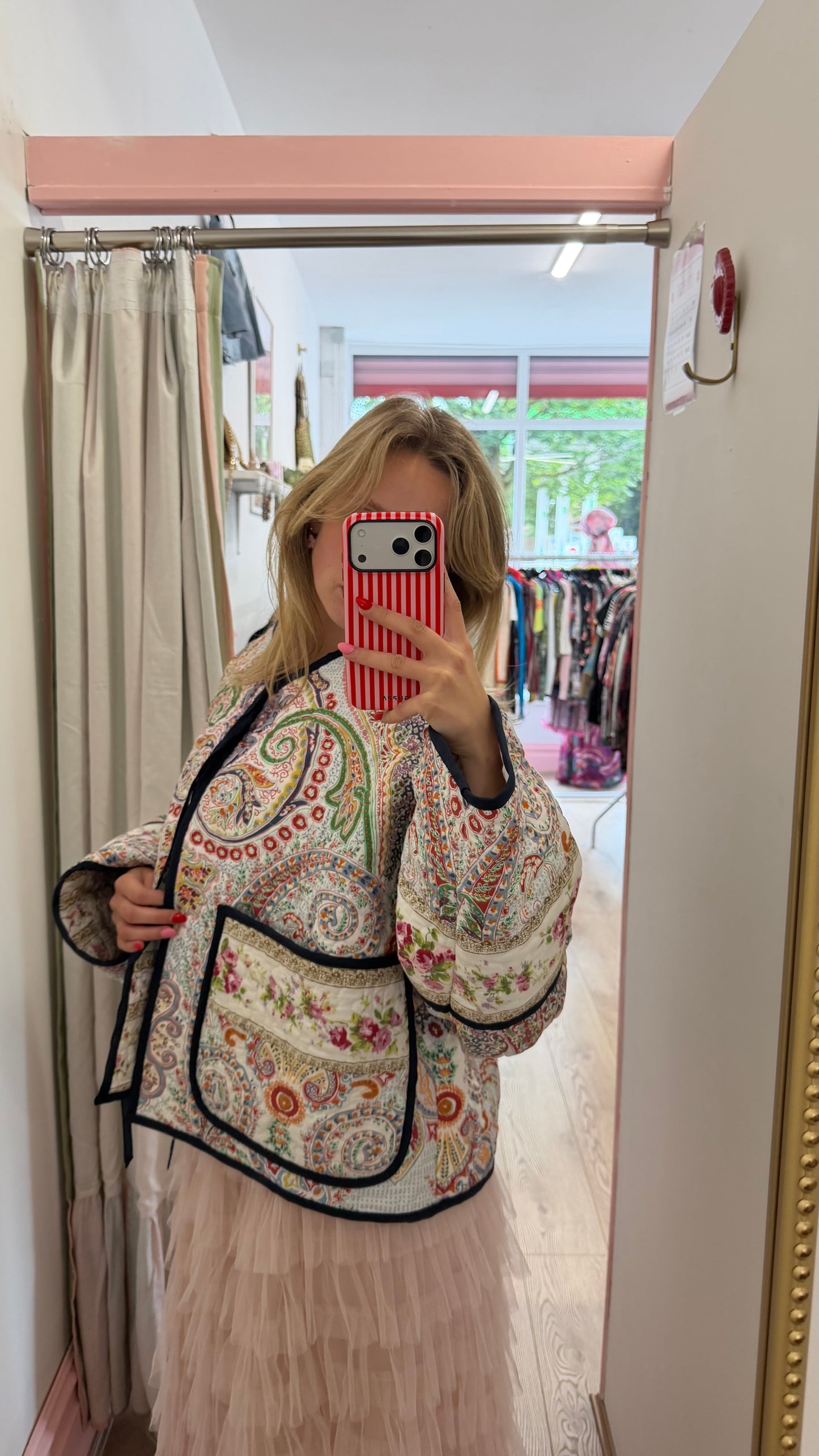 330 Novare by Kerri reworked patchwork jacket