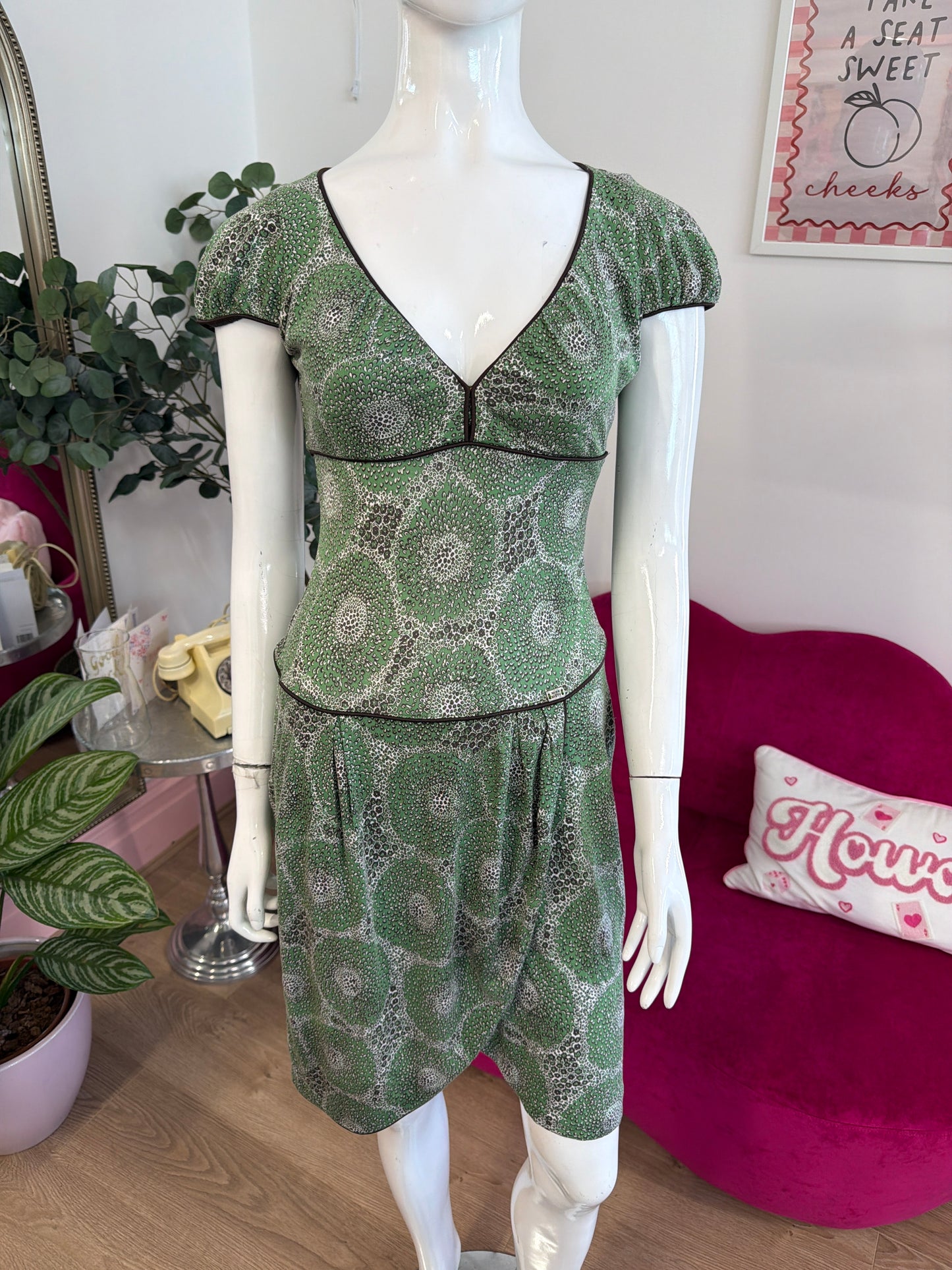 387 Miss Sixty green dress