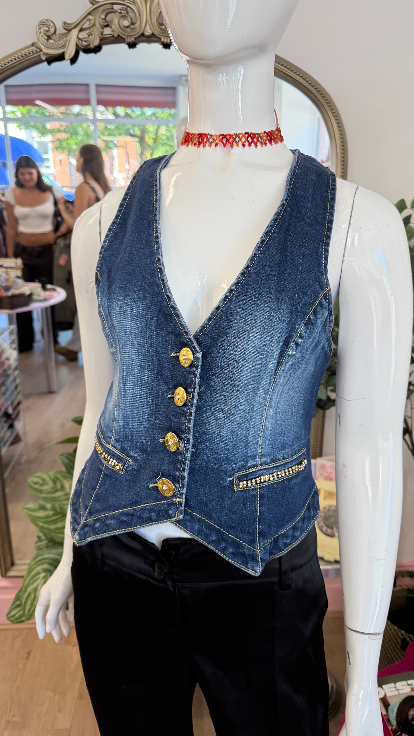 378 Denim waistcoat