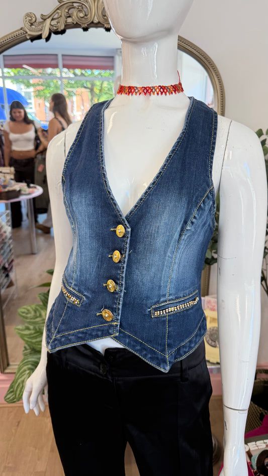378 Denim waistcoat