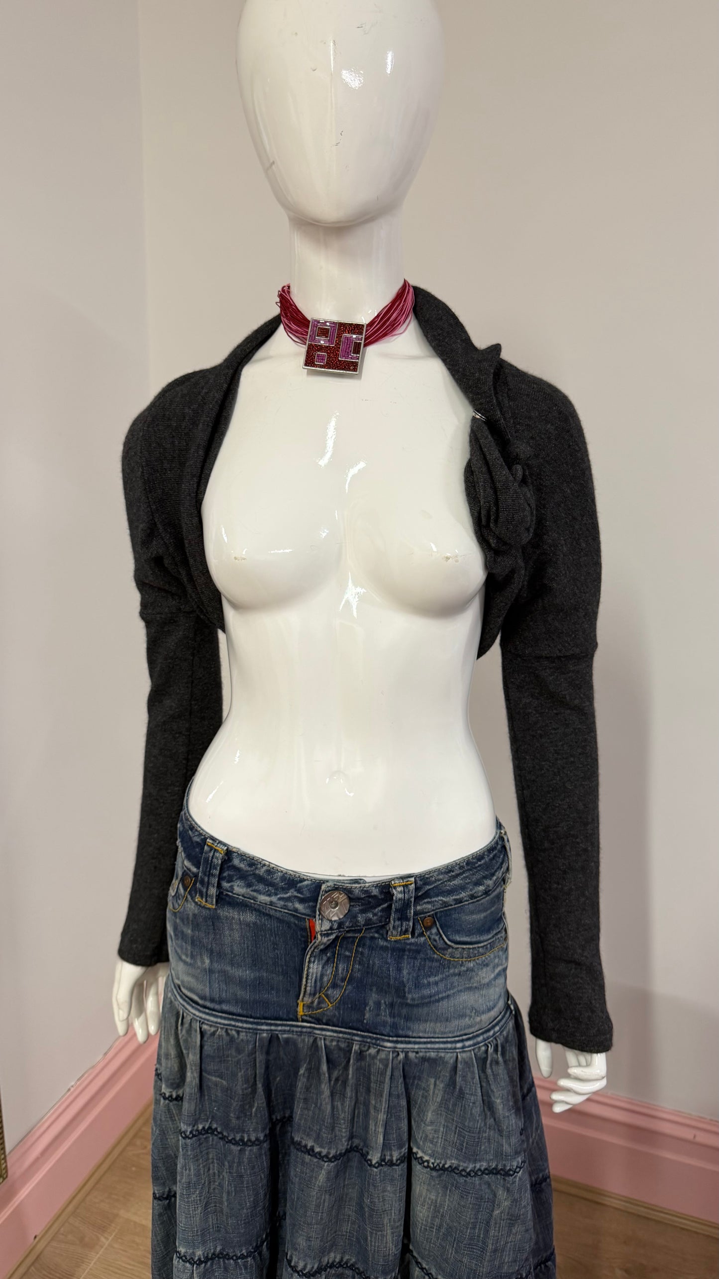 111 grey bolero