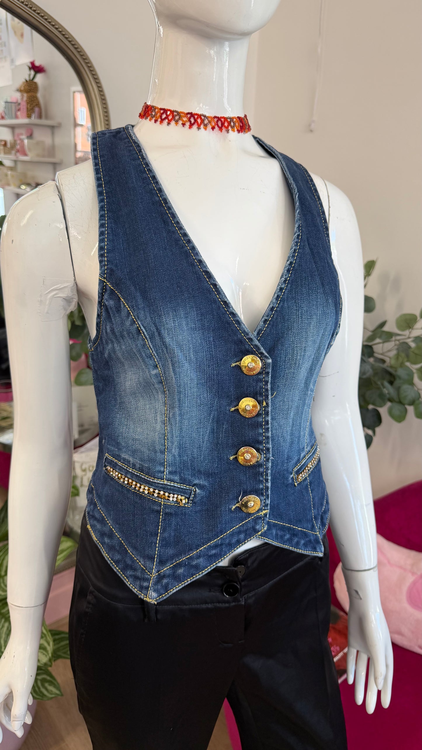 378 Denim waistcoat