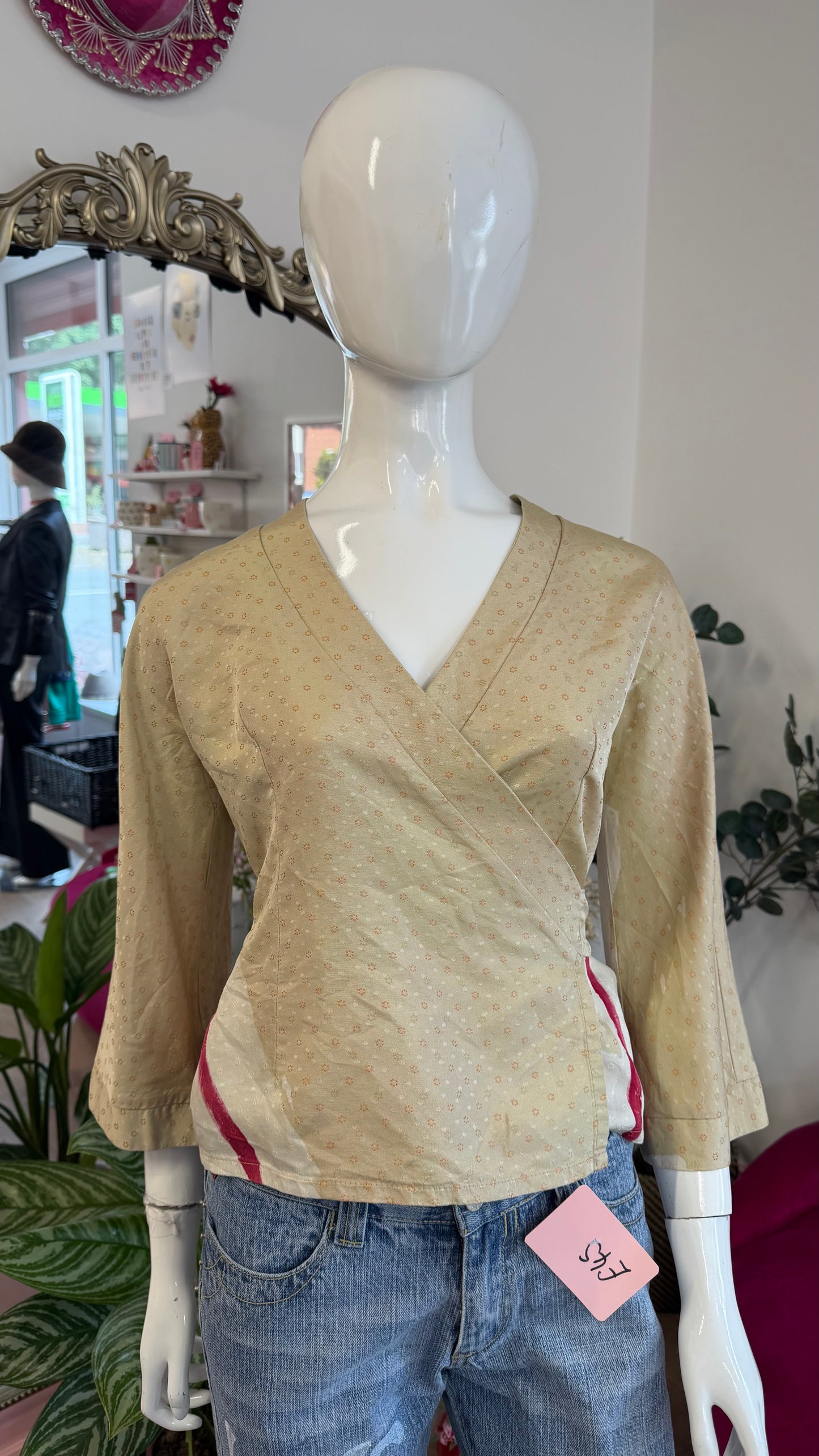 348 Silk kimono style top