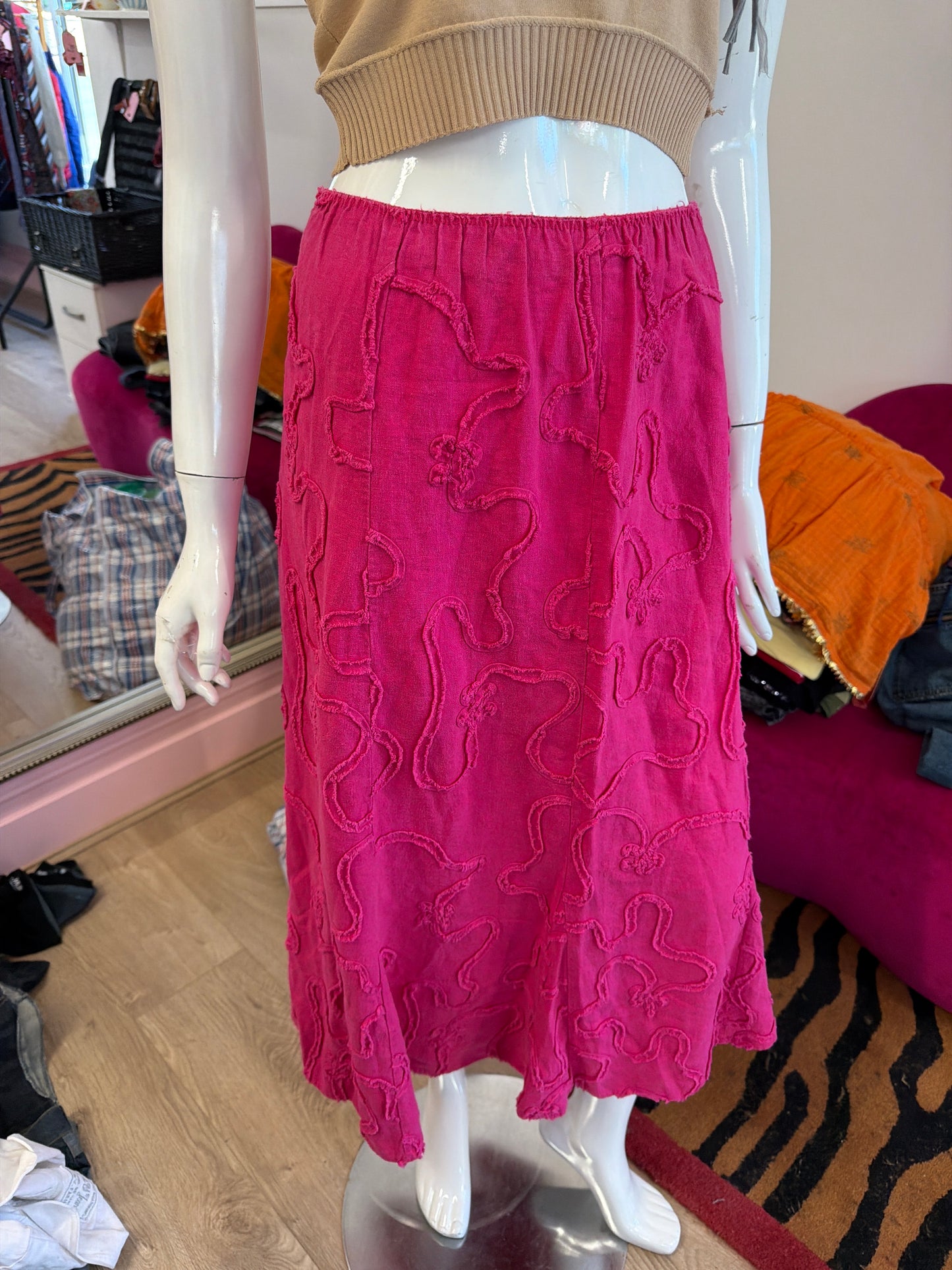 639 Sisley denim skirt size 10