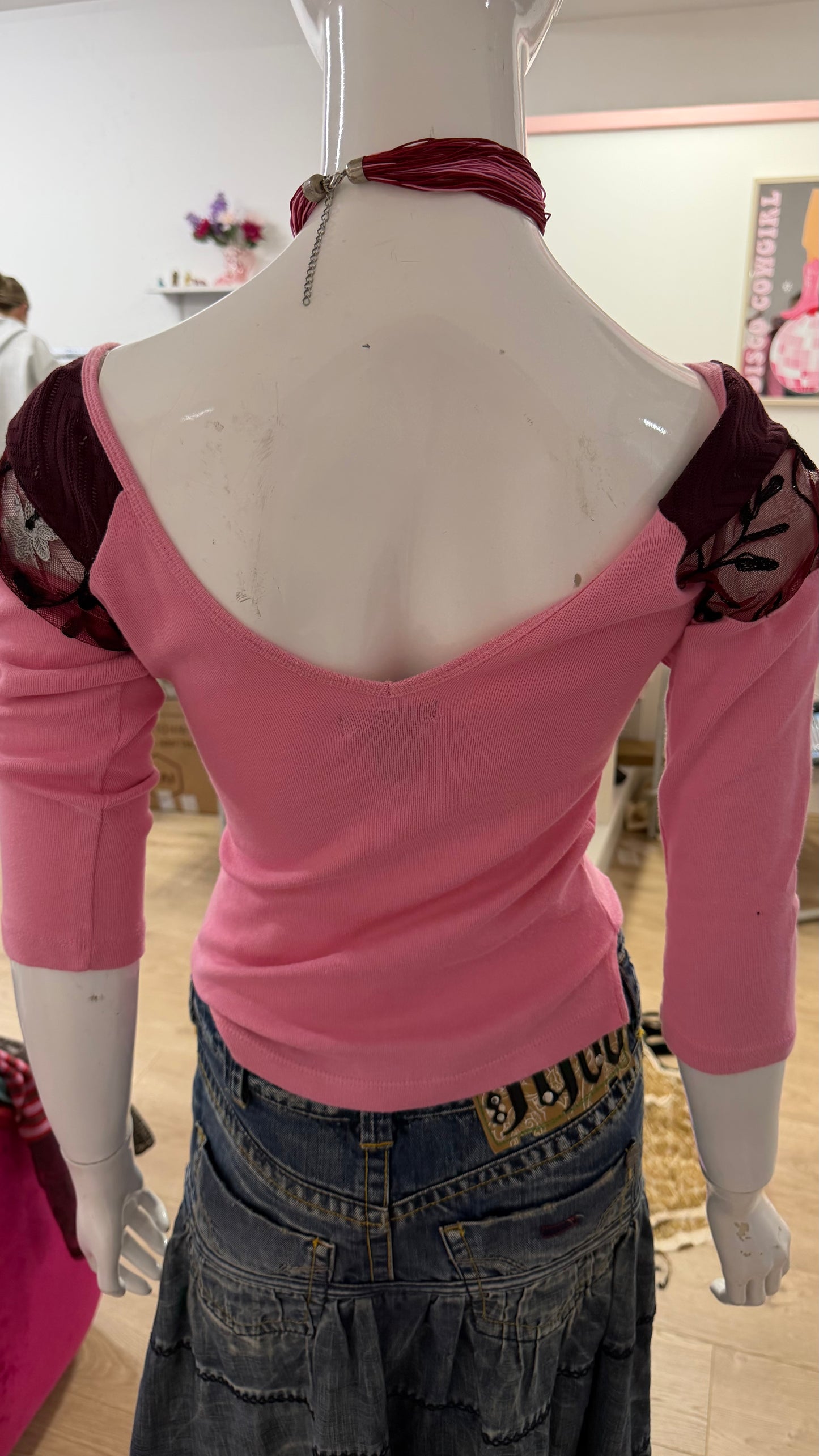 97 custo barcelona pink top