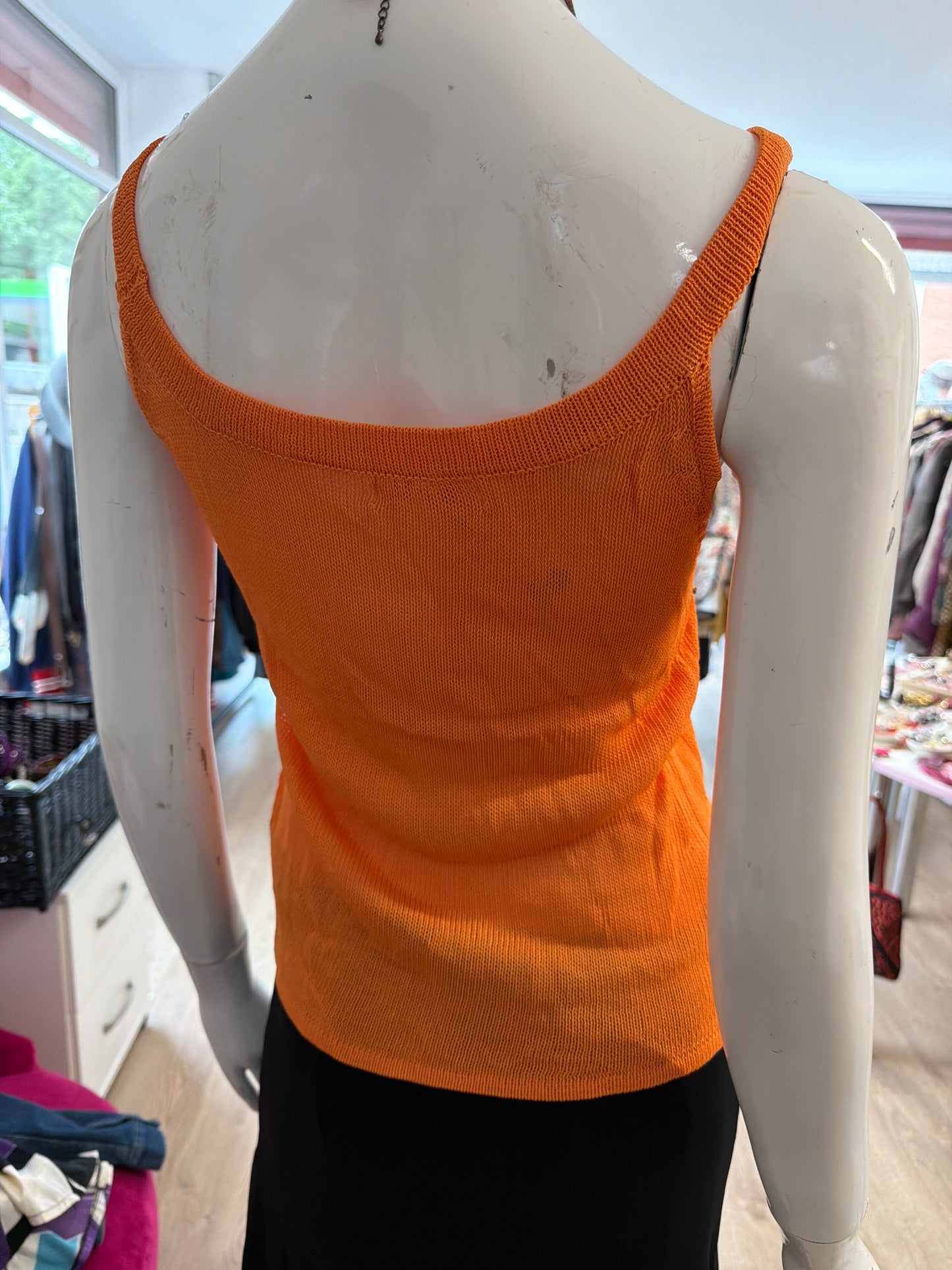 456 Orange knit cami