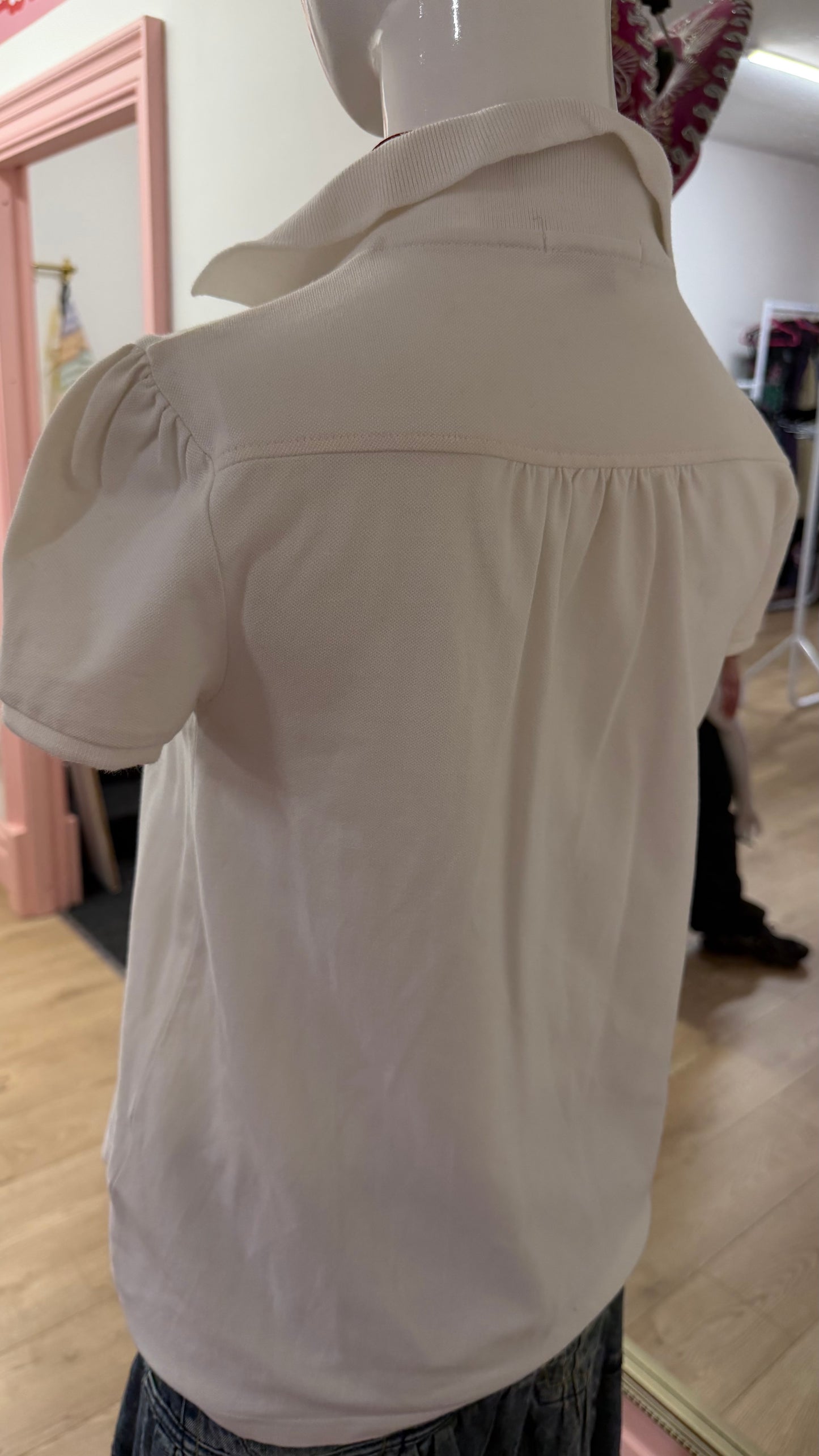 145 Burberry white top