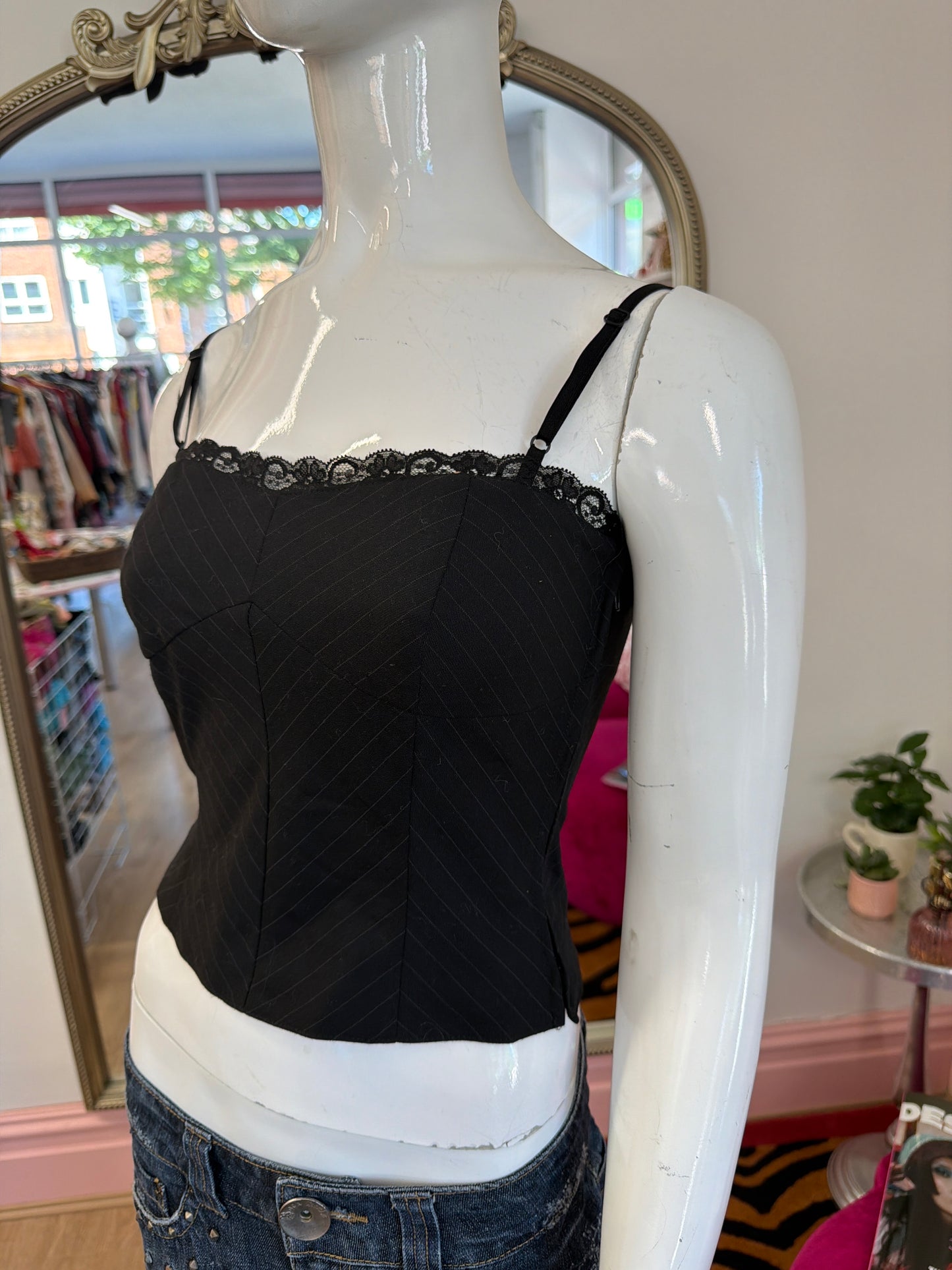 565 Pinstripe cami top