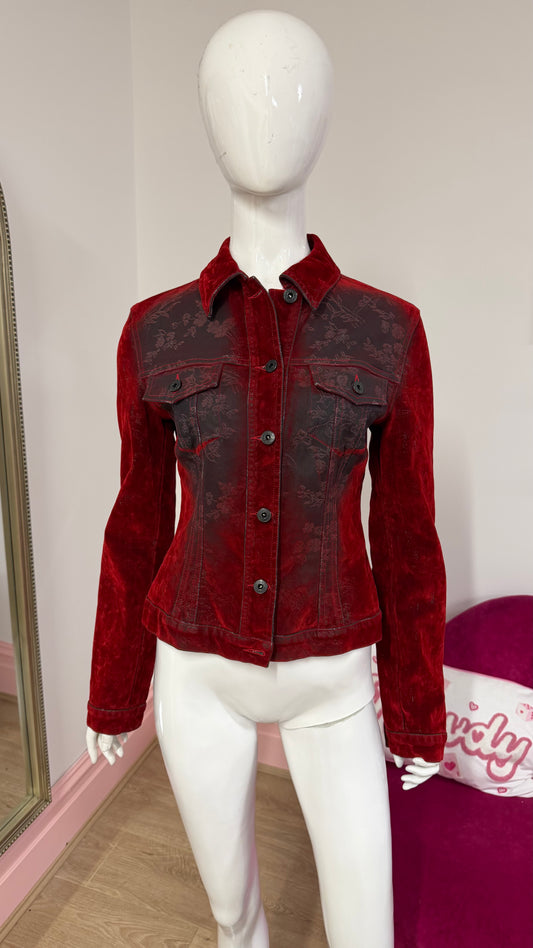281 Red velvet jacket